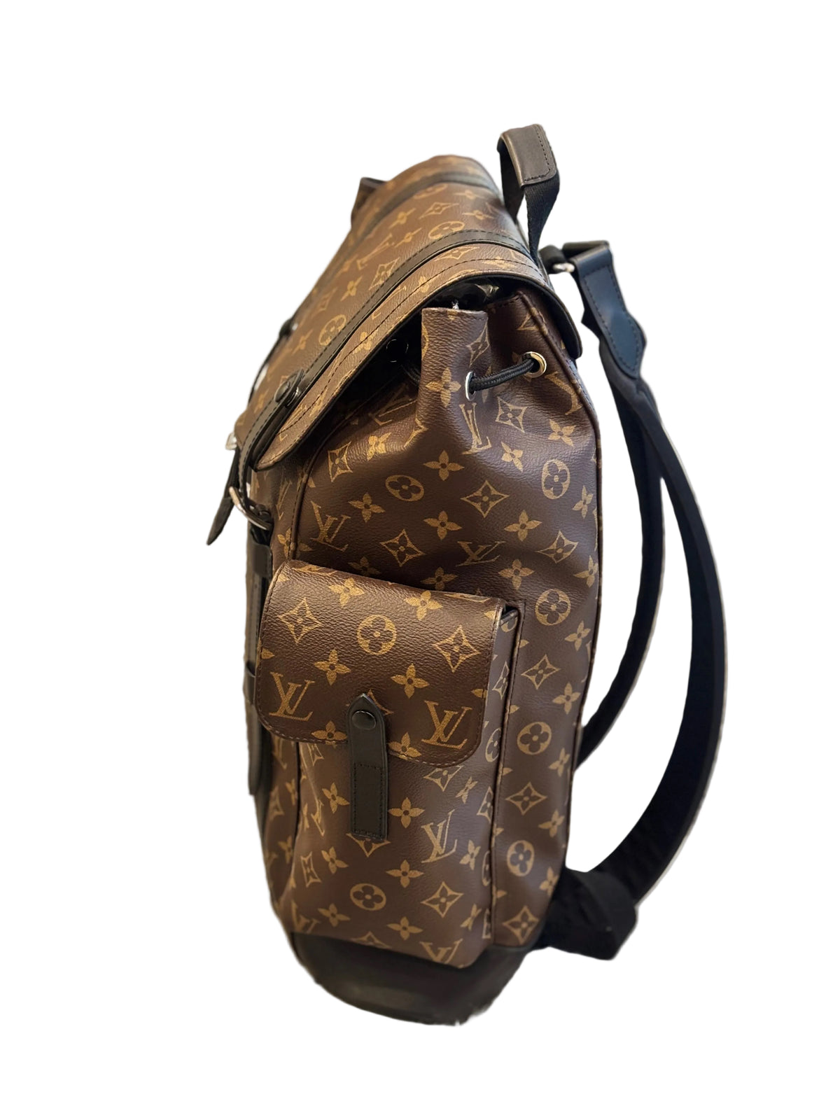 LV Monogram Macassar Canvas Christopher Backpack Bag
