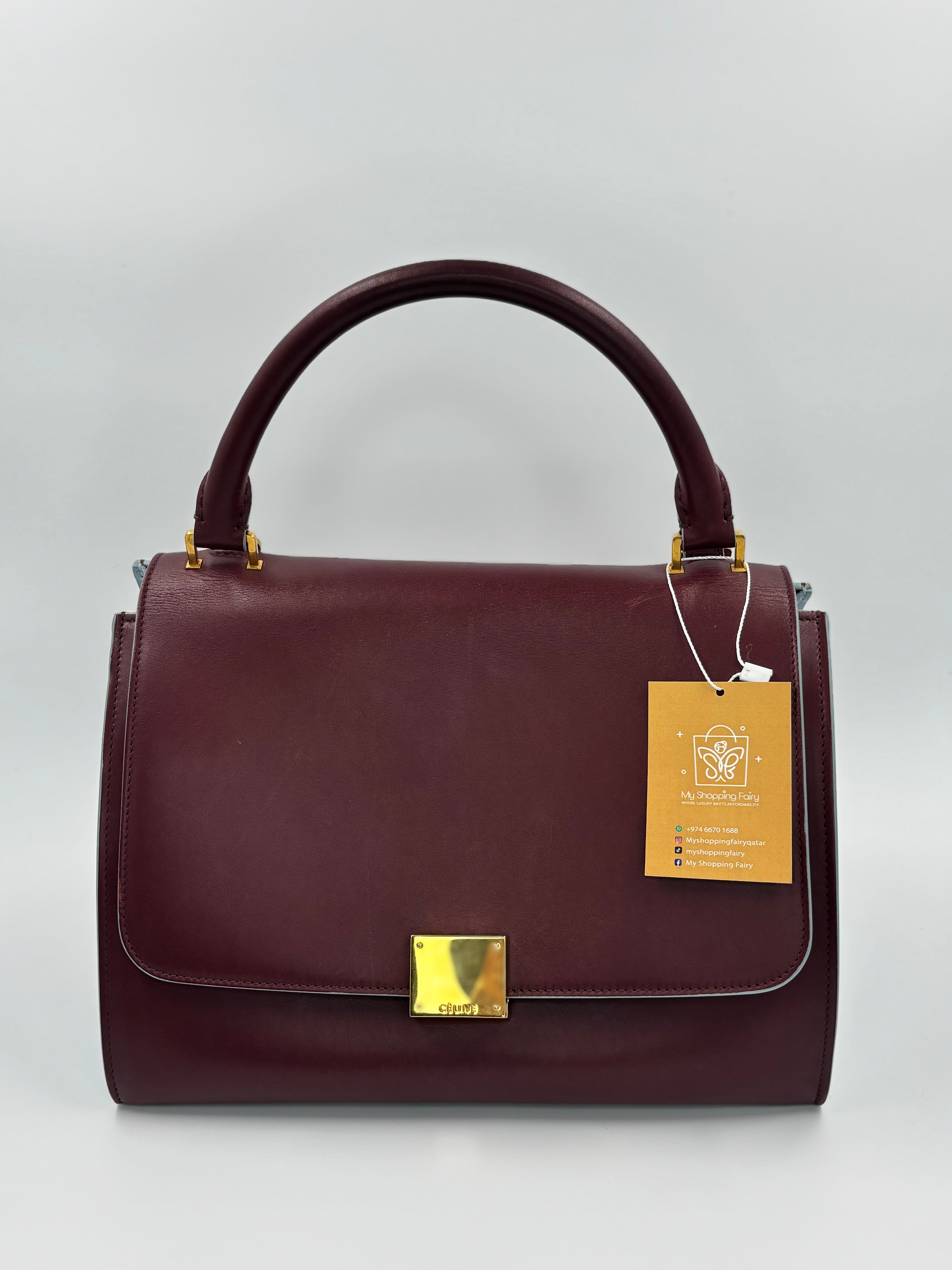 Trapeze - Burgundy & Light Blue