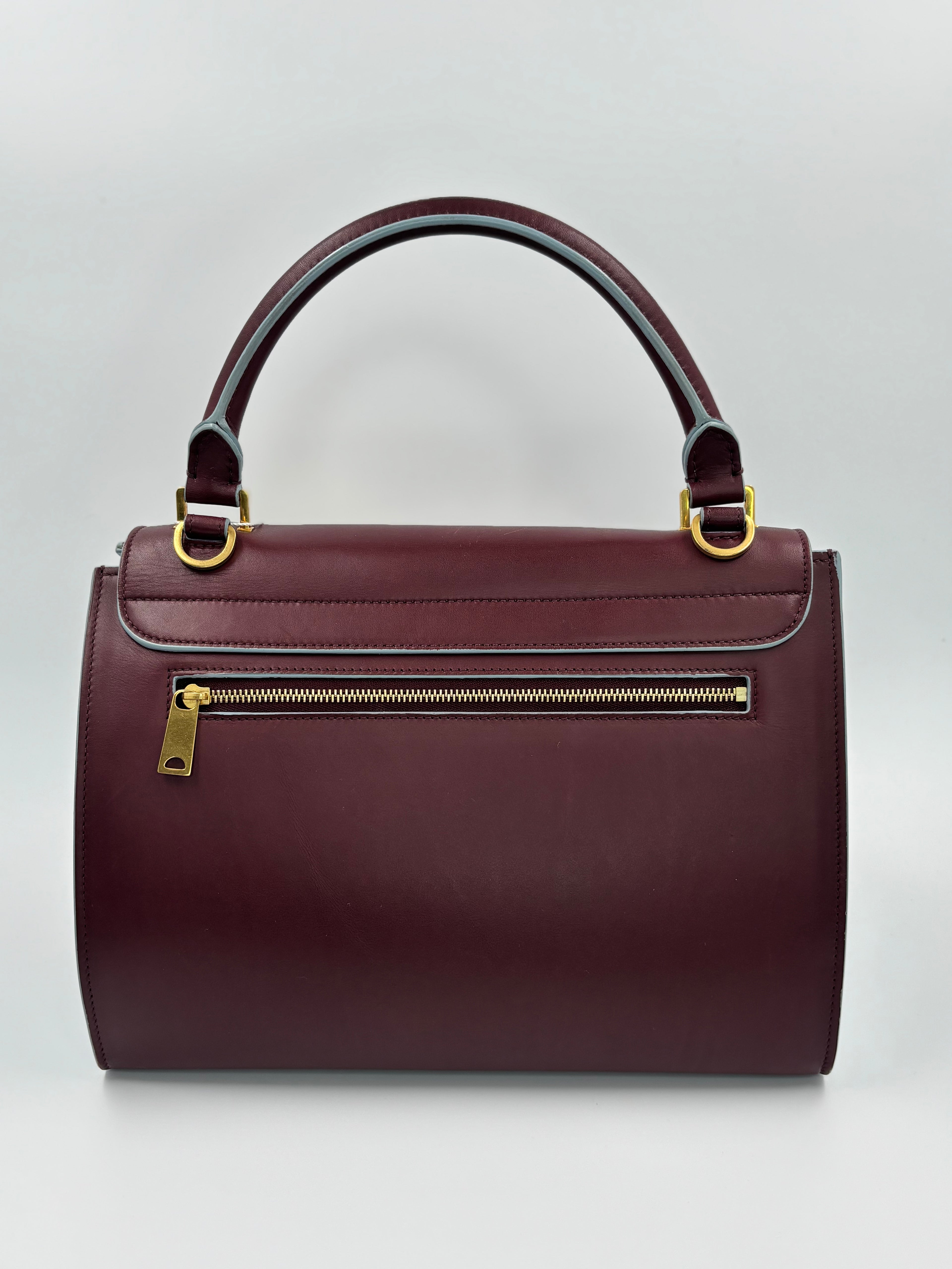 Trapeze - Burgundy & Light Blue