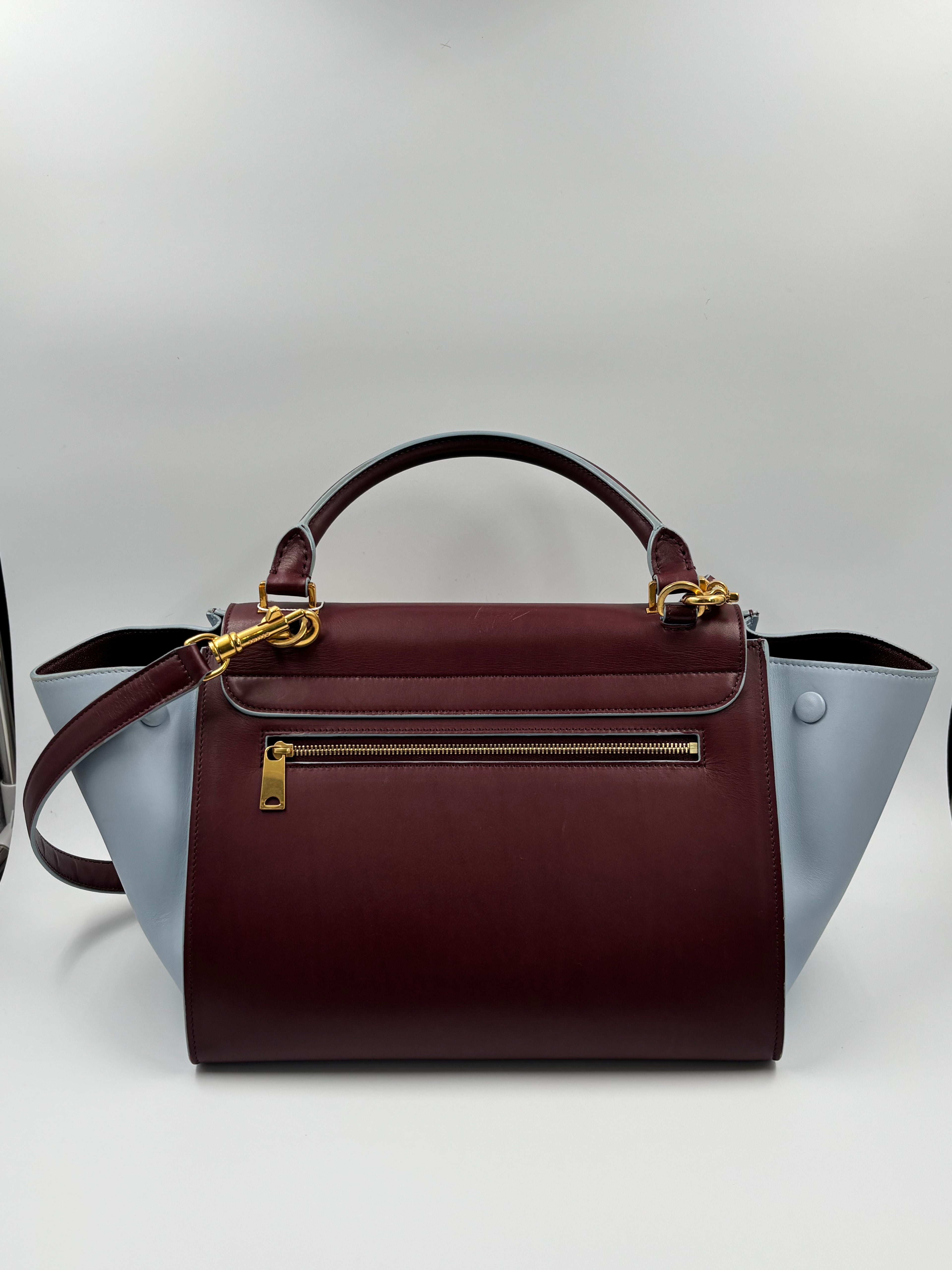 Trapeze - Burgundy & Light Blue