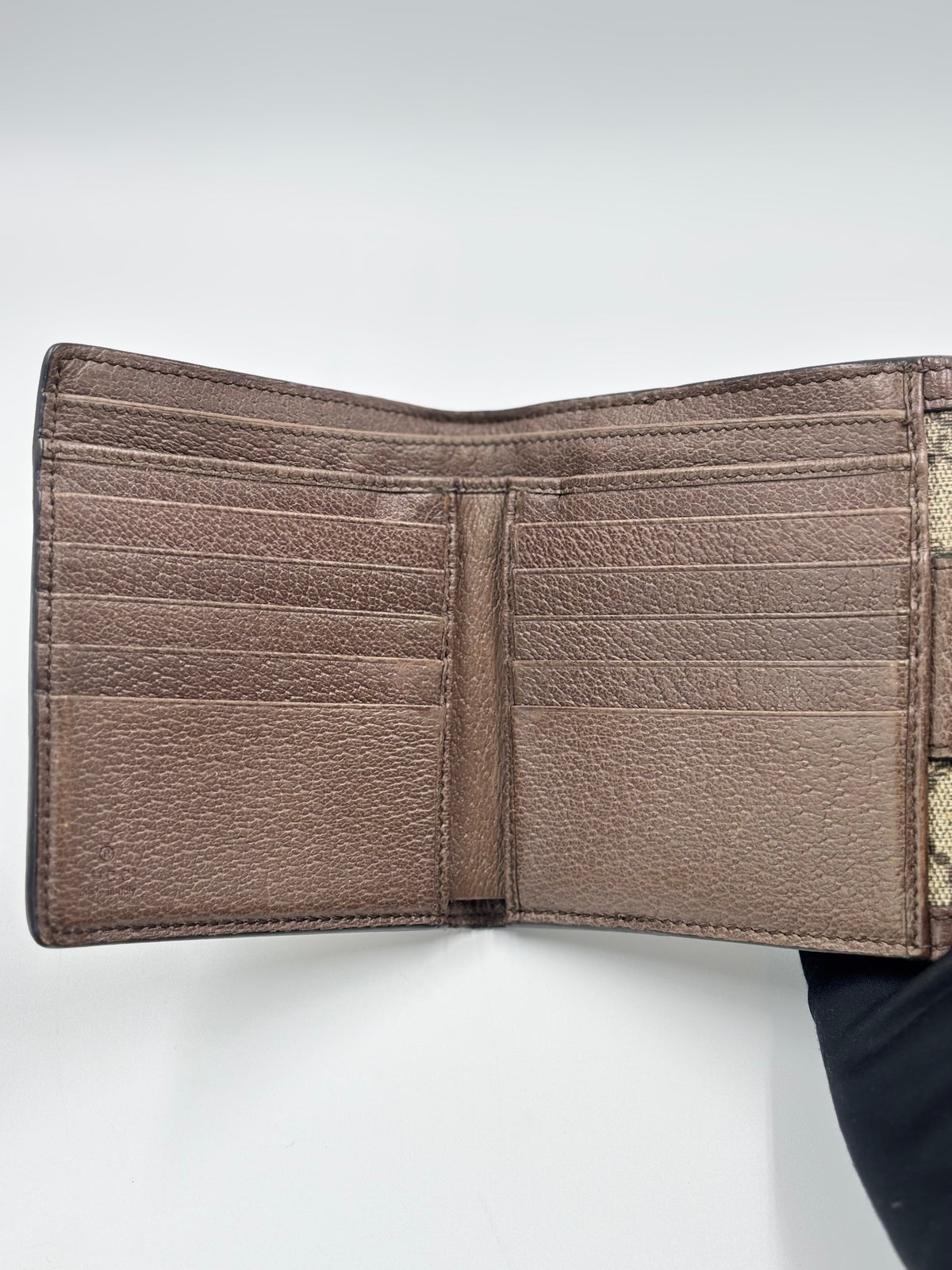Gucci Ophidia GG Supreme French Flap Wallet