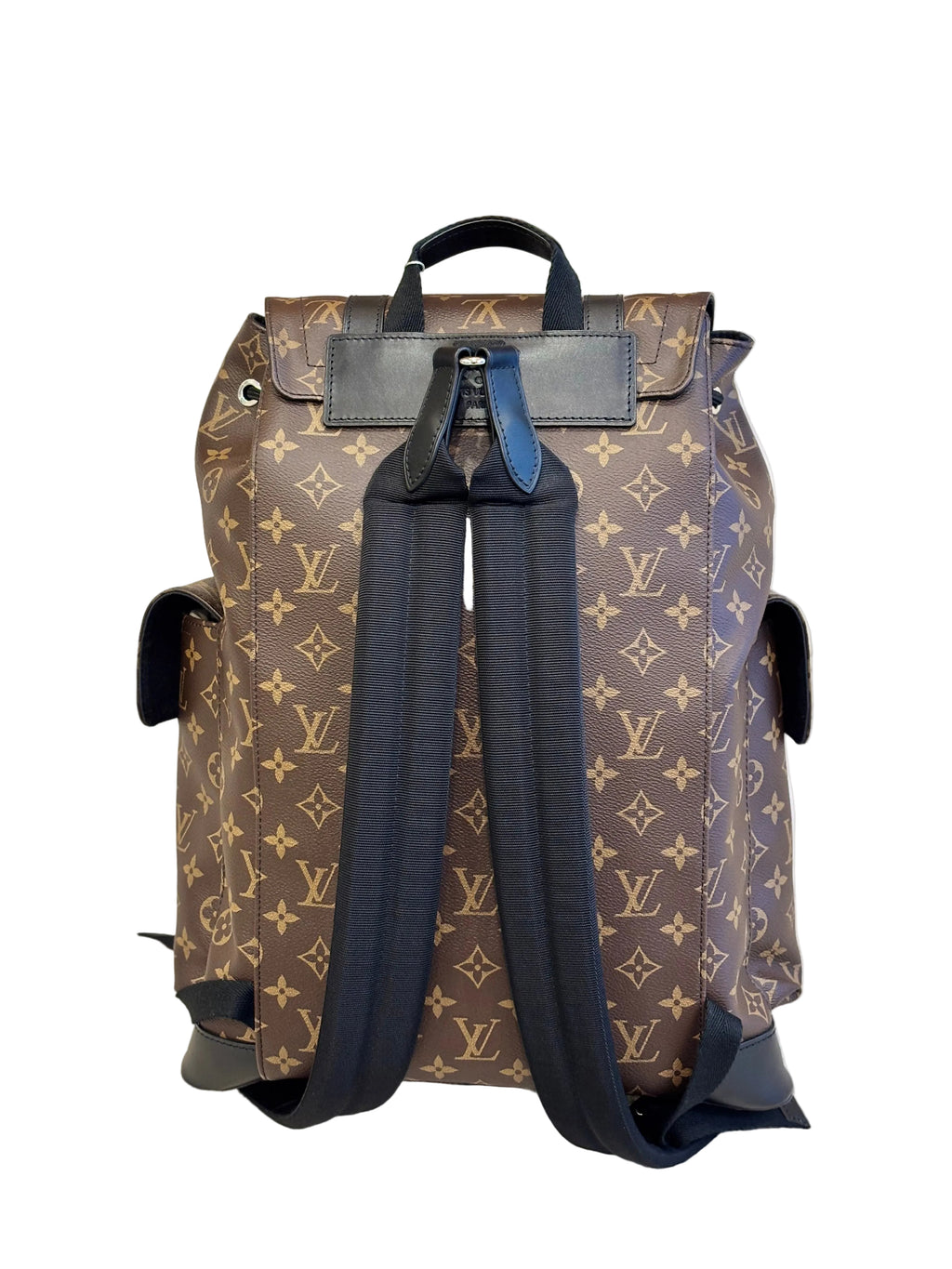 LV Monogram Macassar Canvas Christopher Backpack Bag