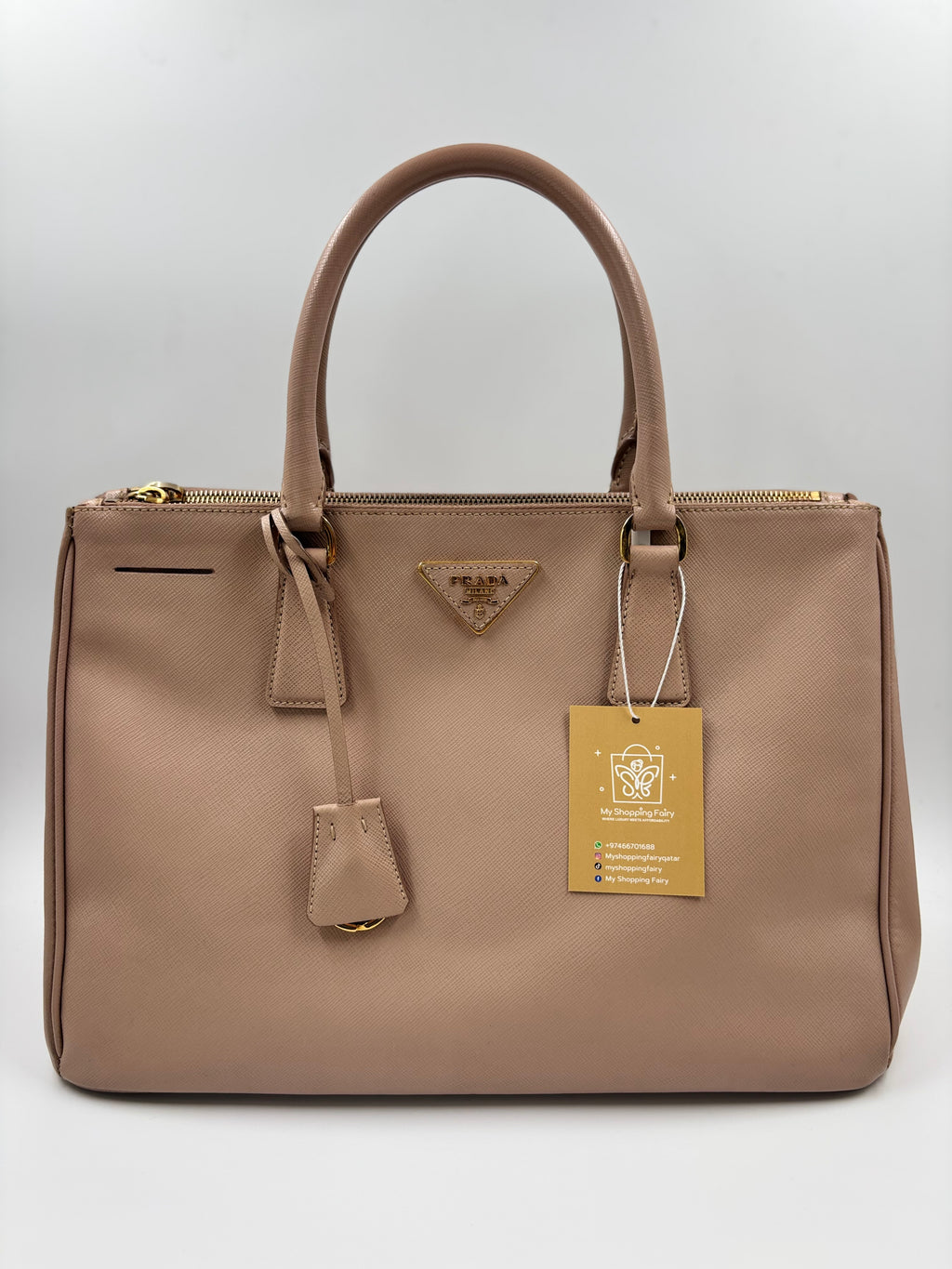 Prada Saffiano Medium Tote Bag