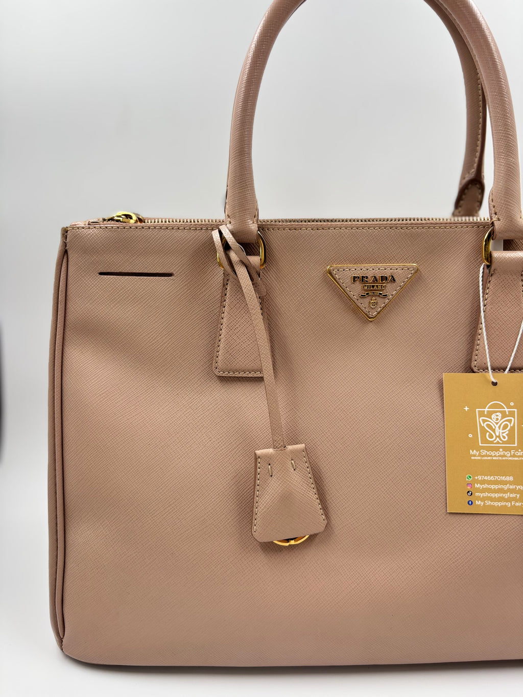 Prada Saffiano Medium Tote Bag