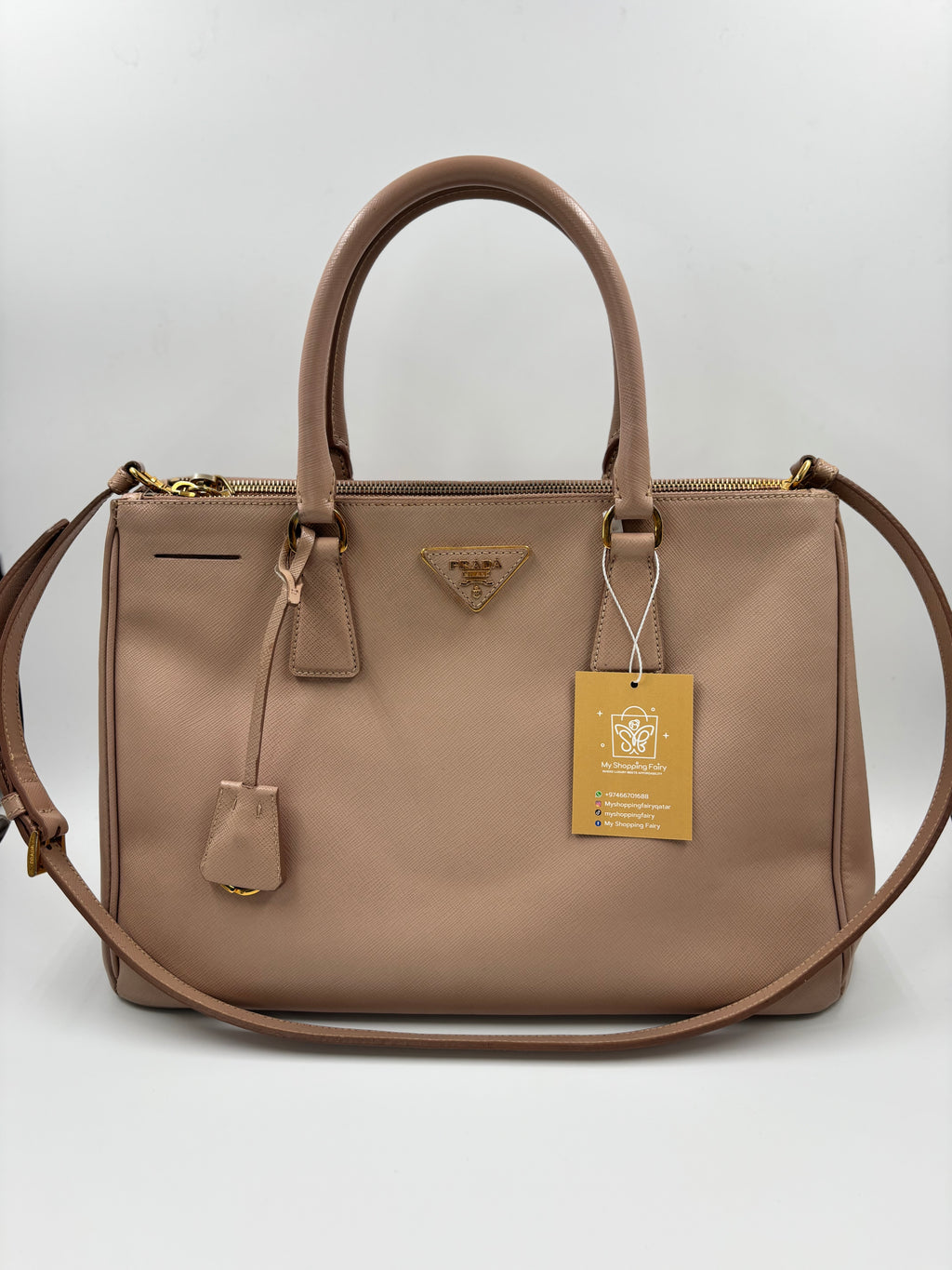 Prada Saffiano Medium Tote Bag