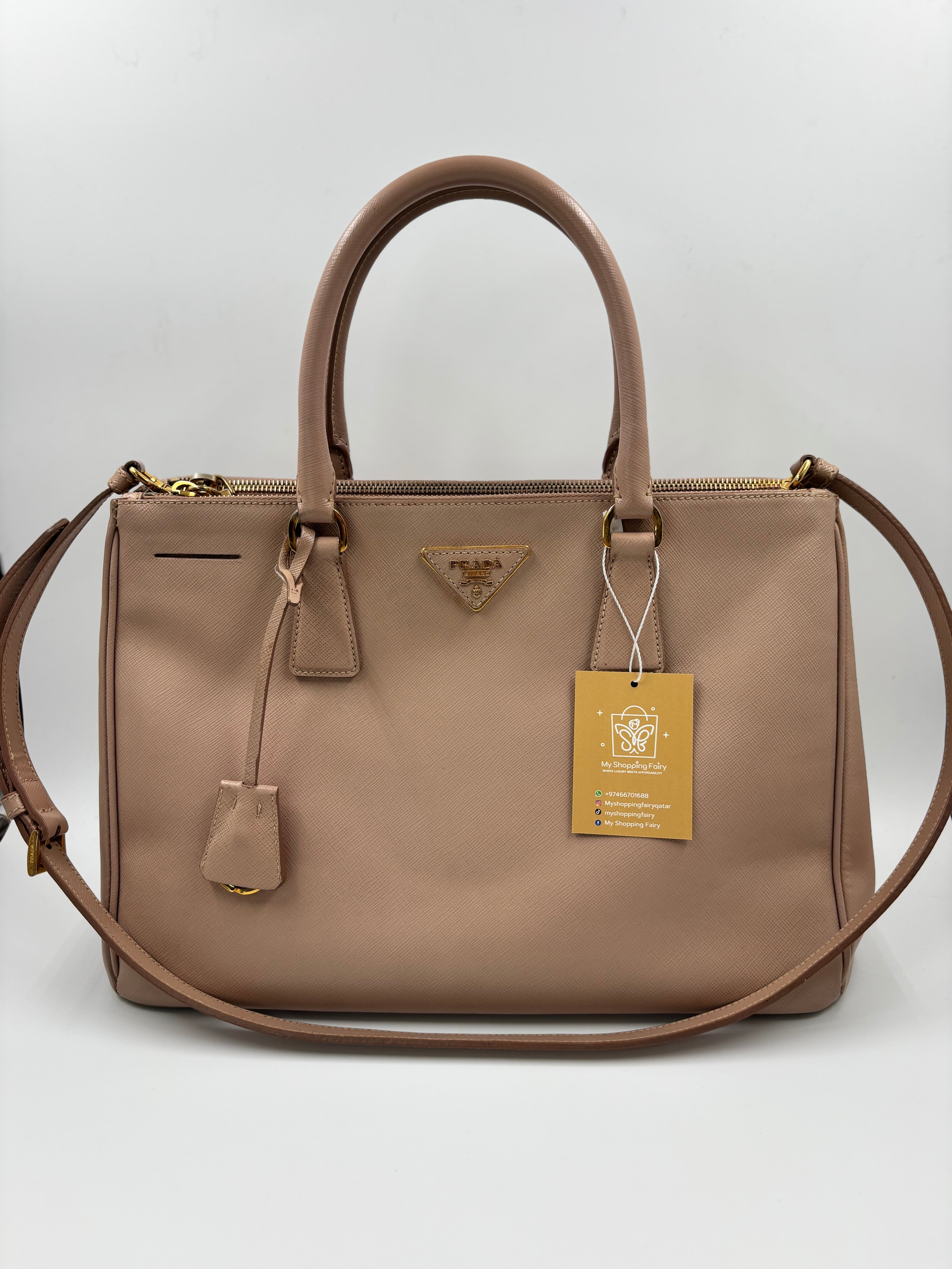Prada Saffiano Medium Tote Bag