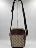 Gucci Coated Canvas and Leather Crossbody Bag