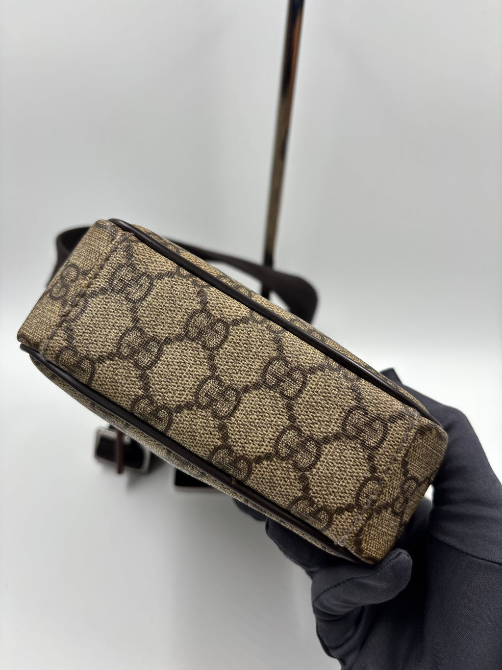 Gucci Coated Canvas and Leather Crossbody Bag