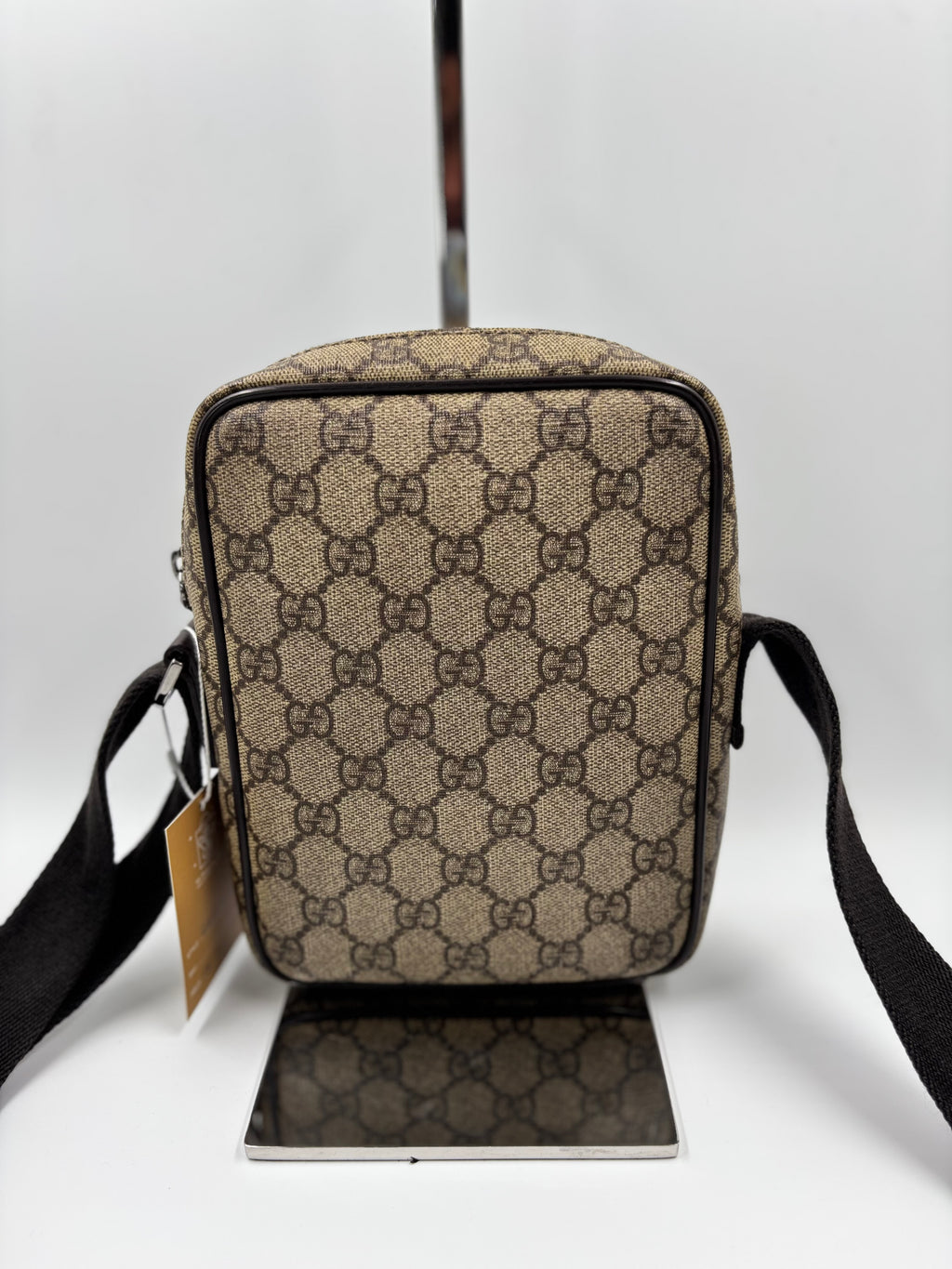 Gucci Coated Canvas and Leather Crossbody Bag