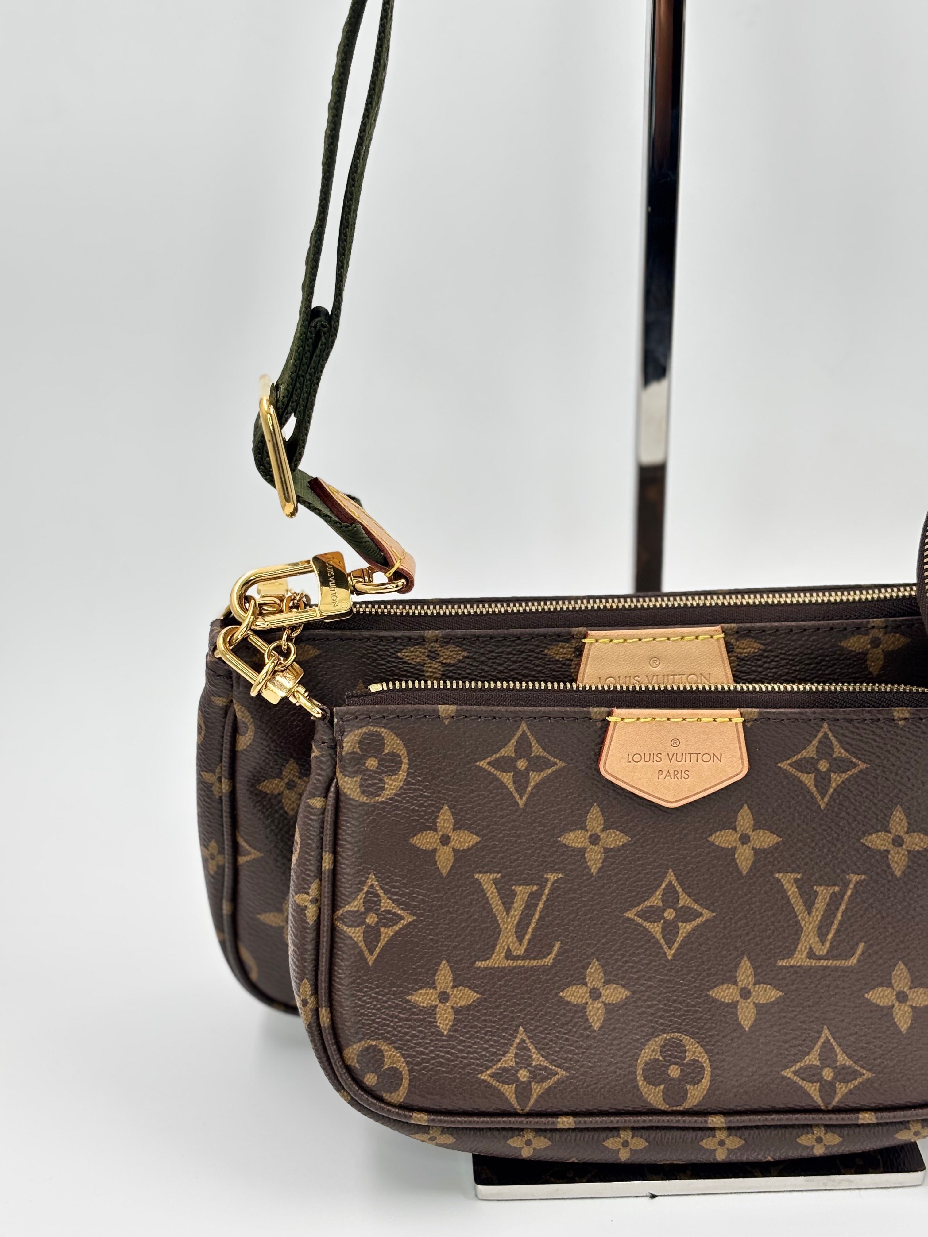 LV Multi Pochette Green Strap