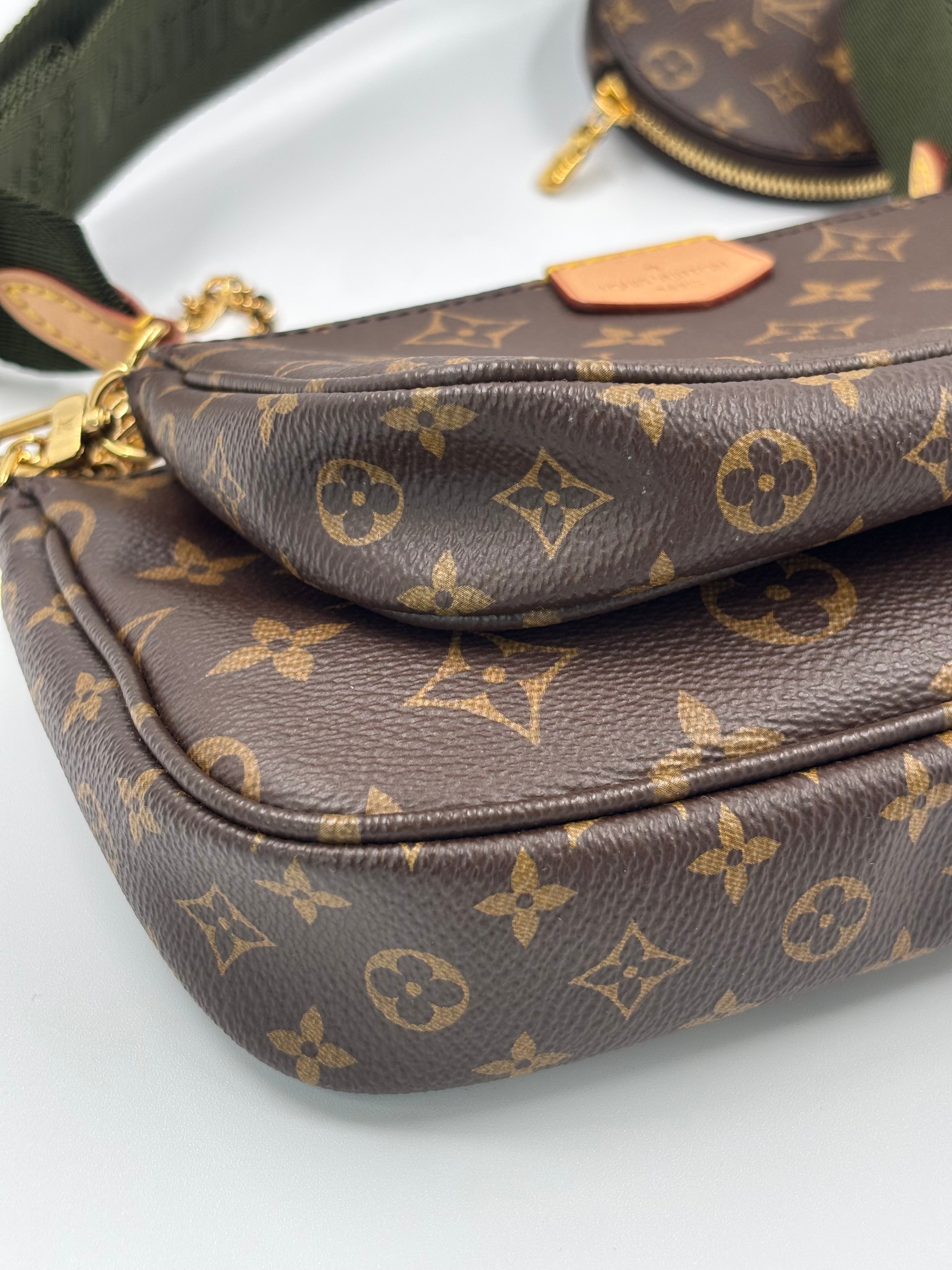 LV Multi Pochette Green Strap