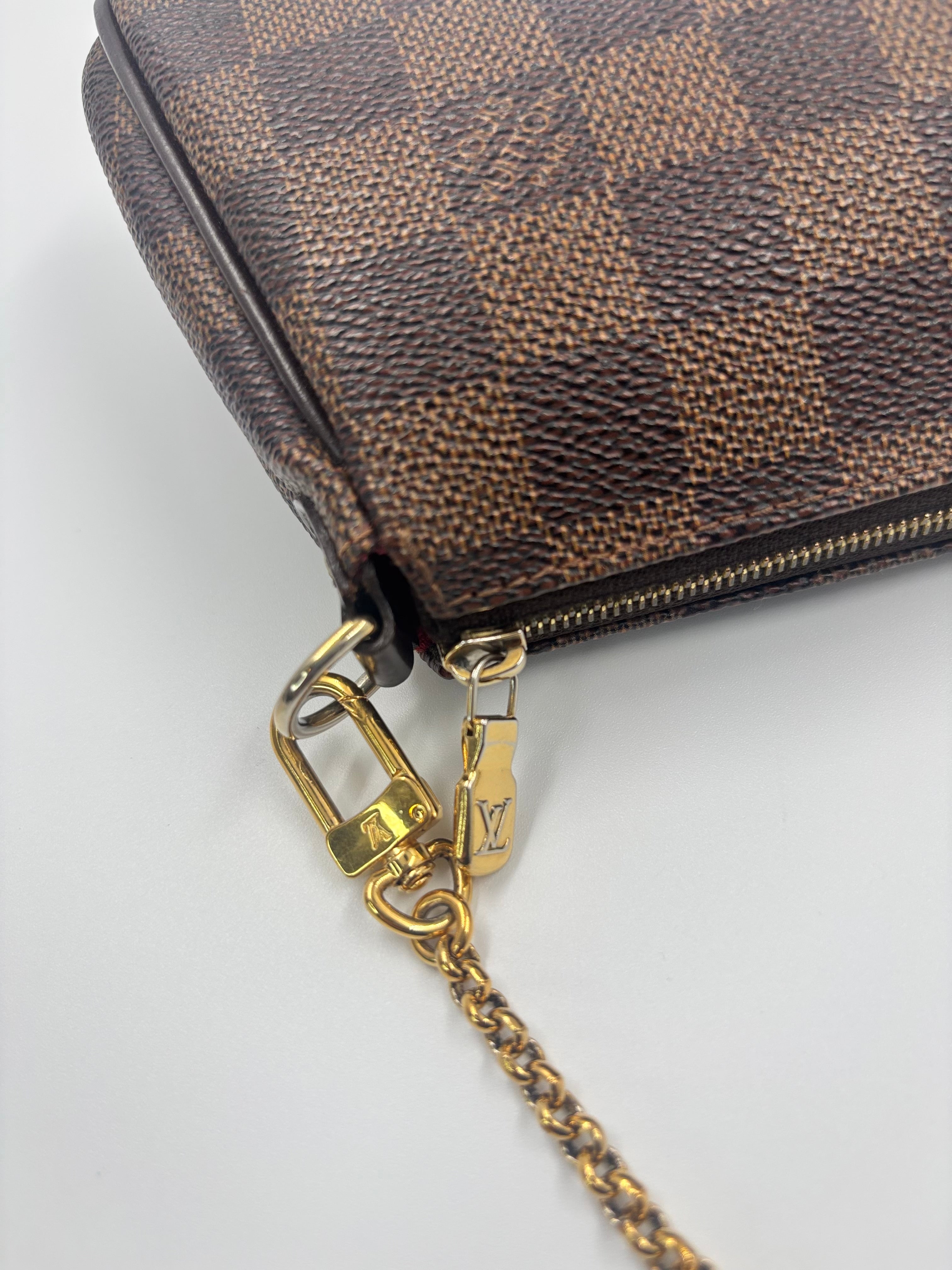 LV Damier Canvas Eva Clutch Bag