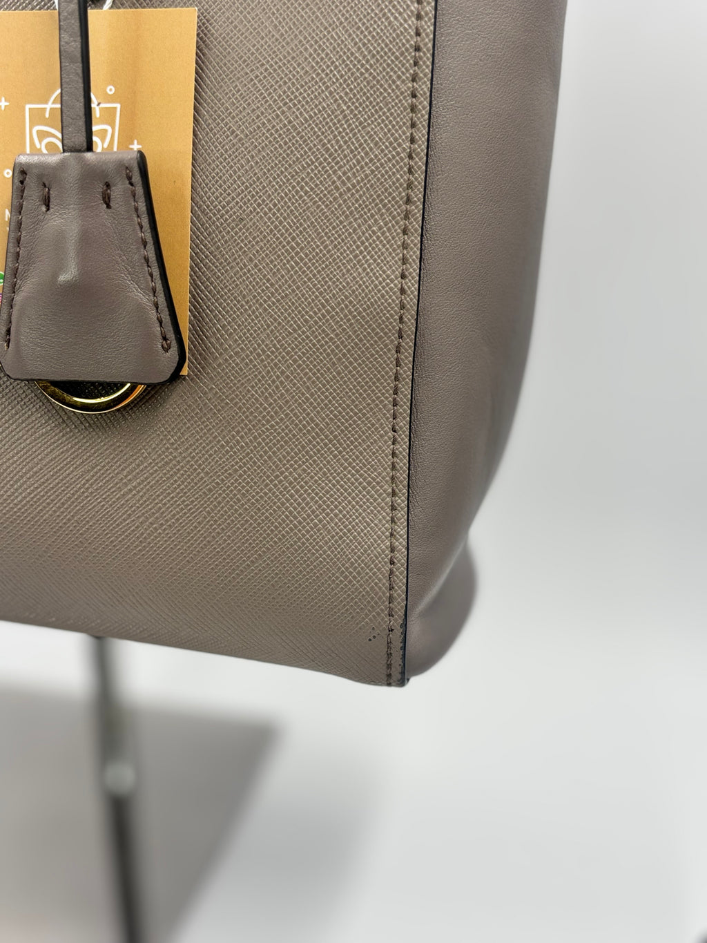 Prada Argilla Saffiano Soft Calf Tote