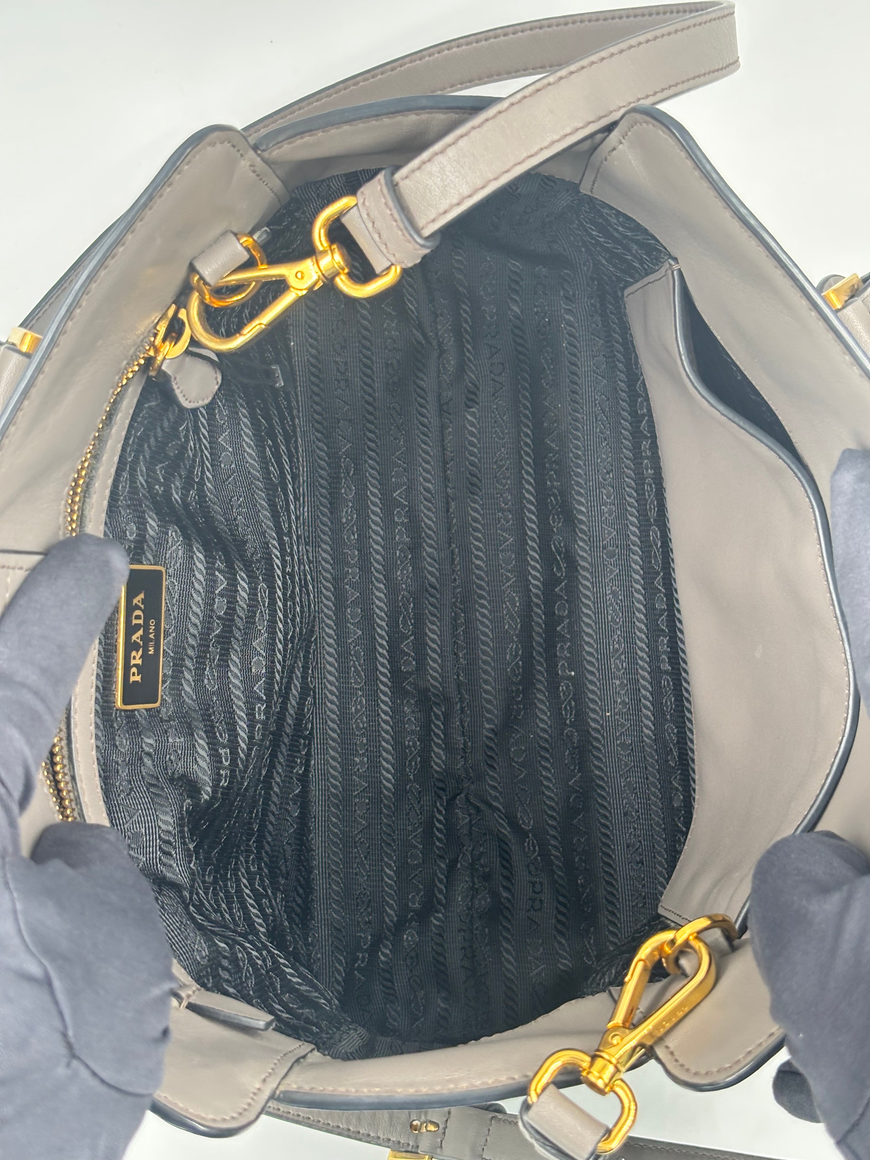 Prada Argilla Saffiano Soft Calf Tote
