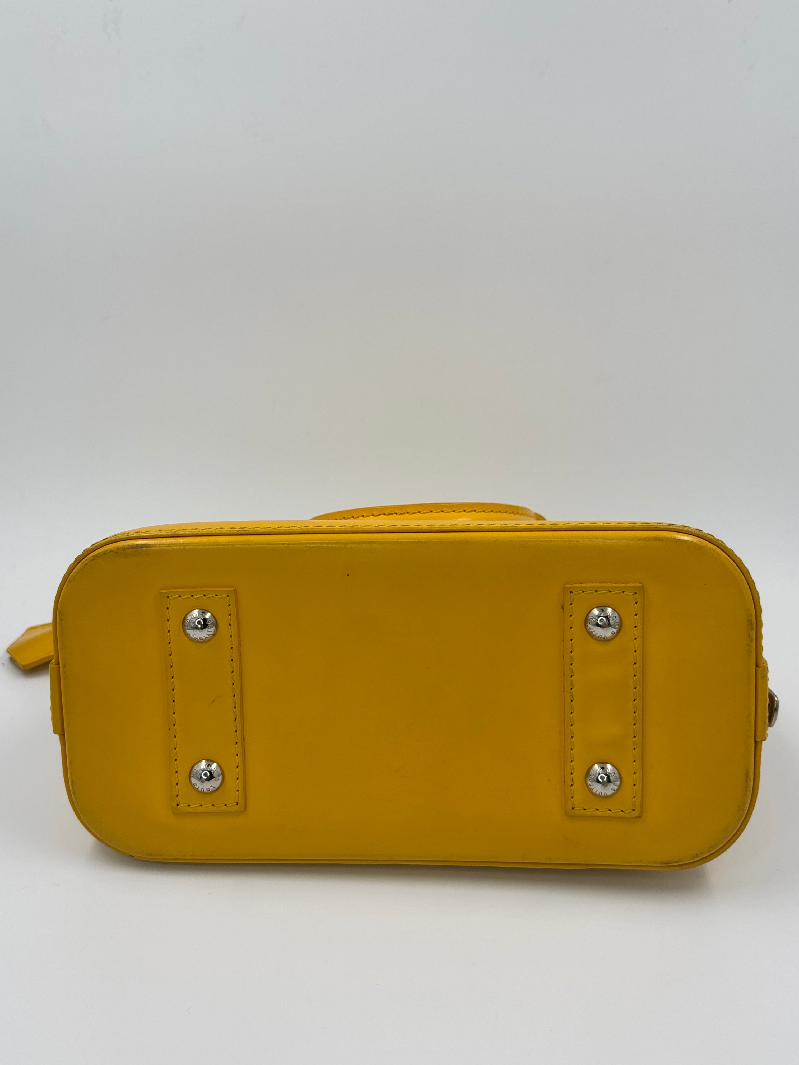 LV Yellow Epi Alma BB Bag