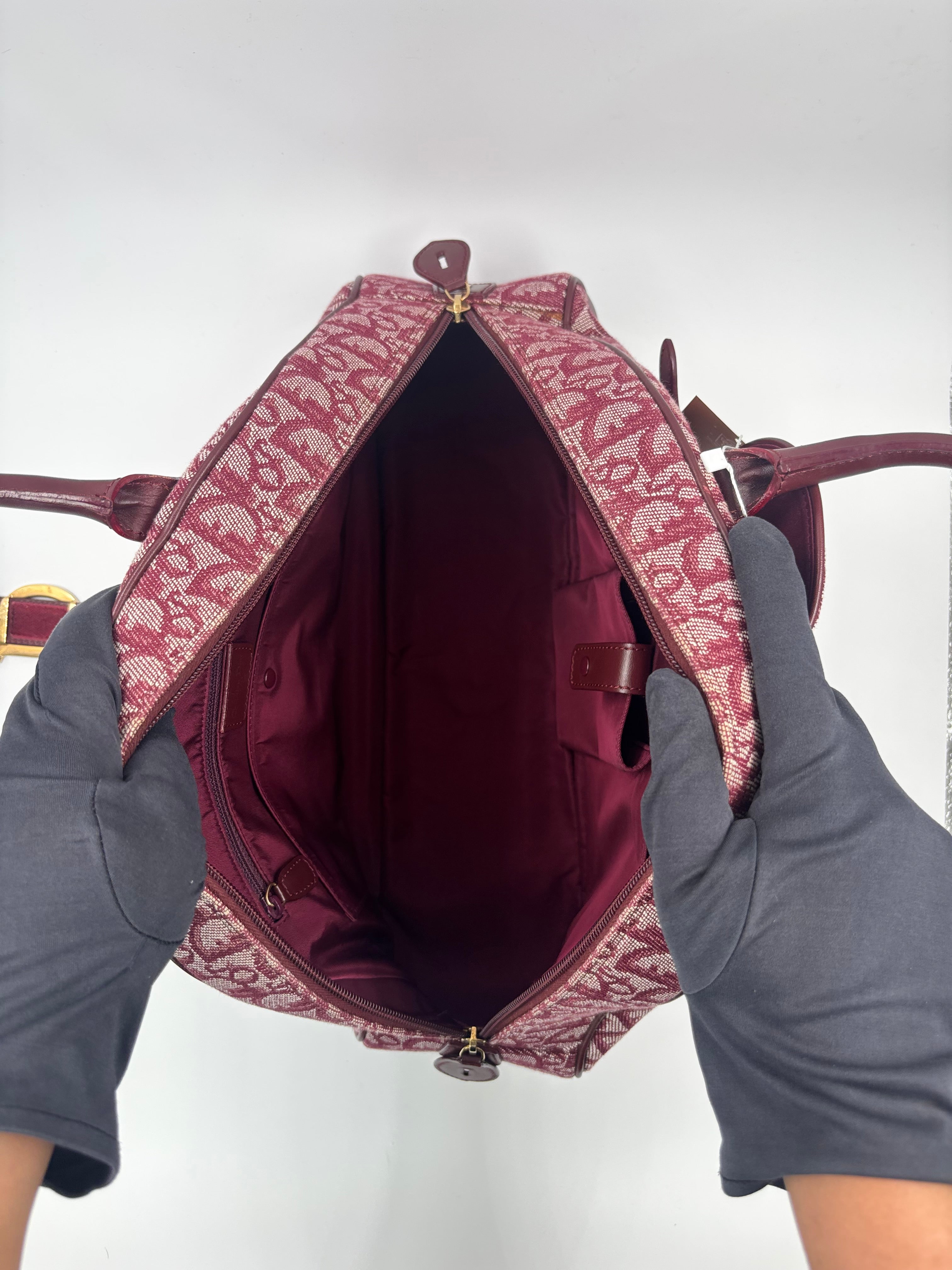 Christian Dior Saddle  Bowler Bag
