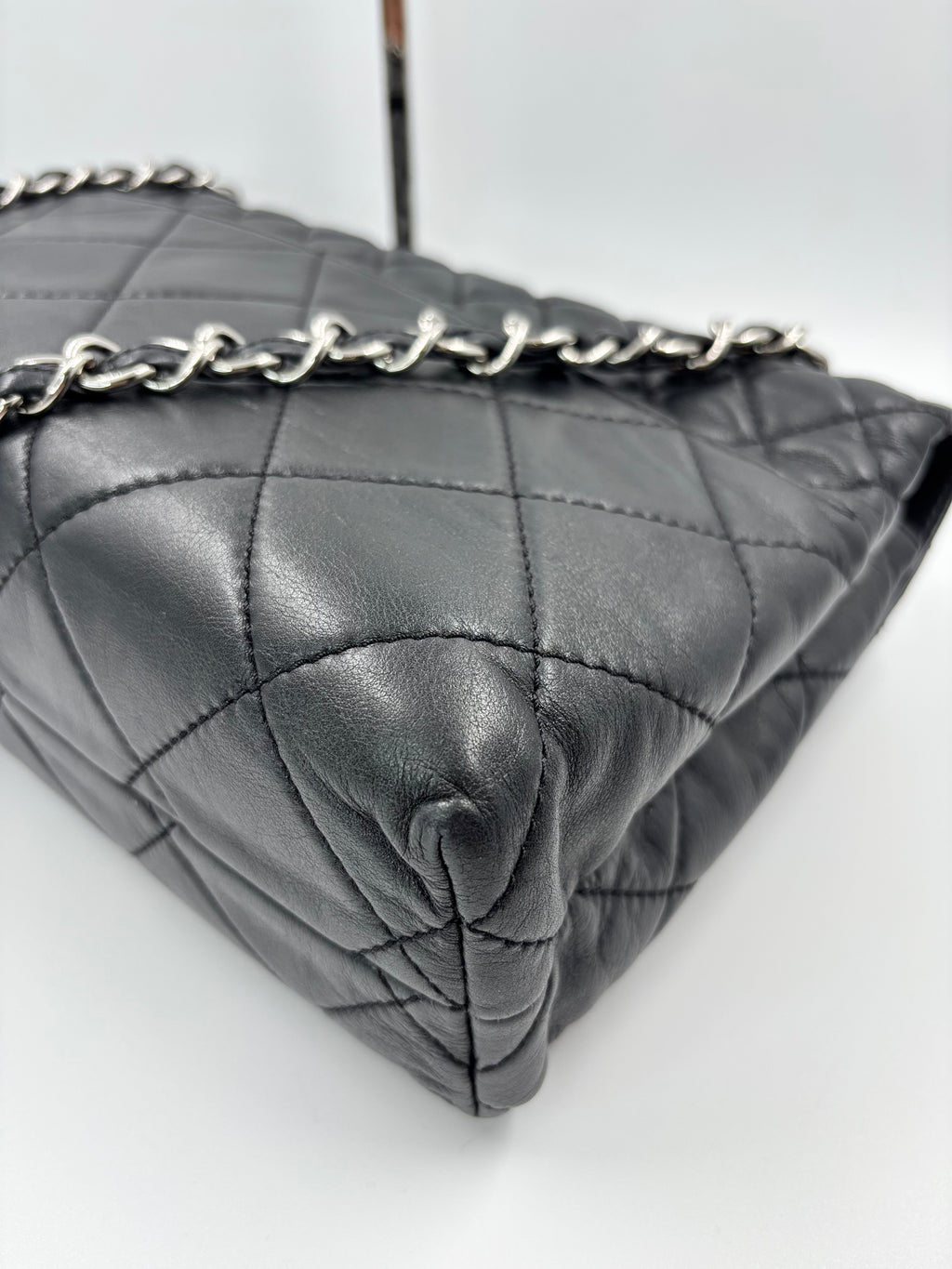 Chanel Black Quilted Calfskin Leather Business Flap Bag