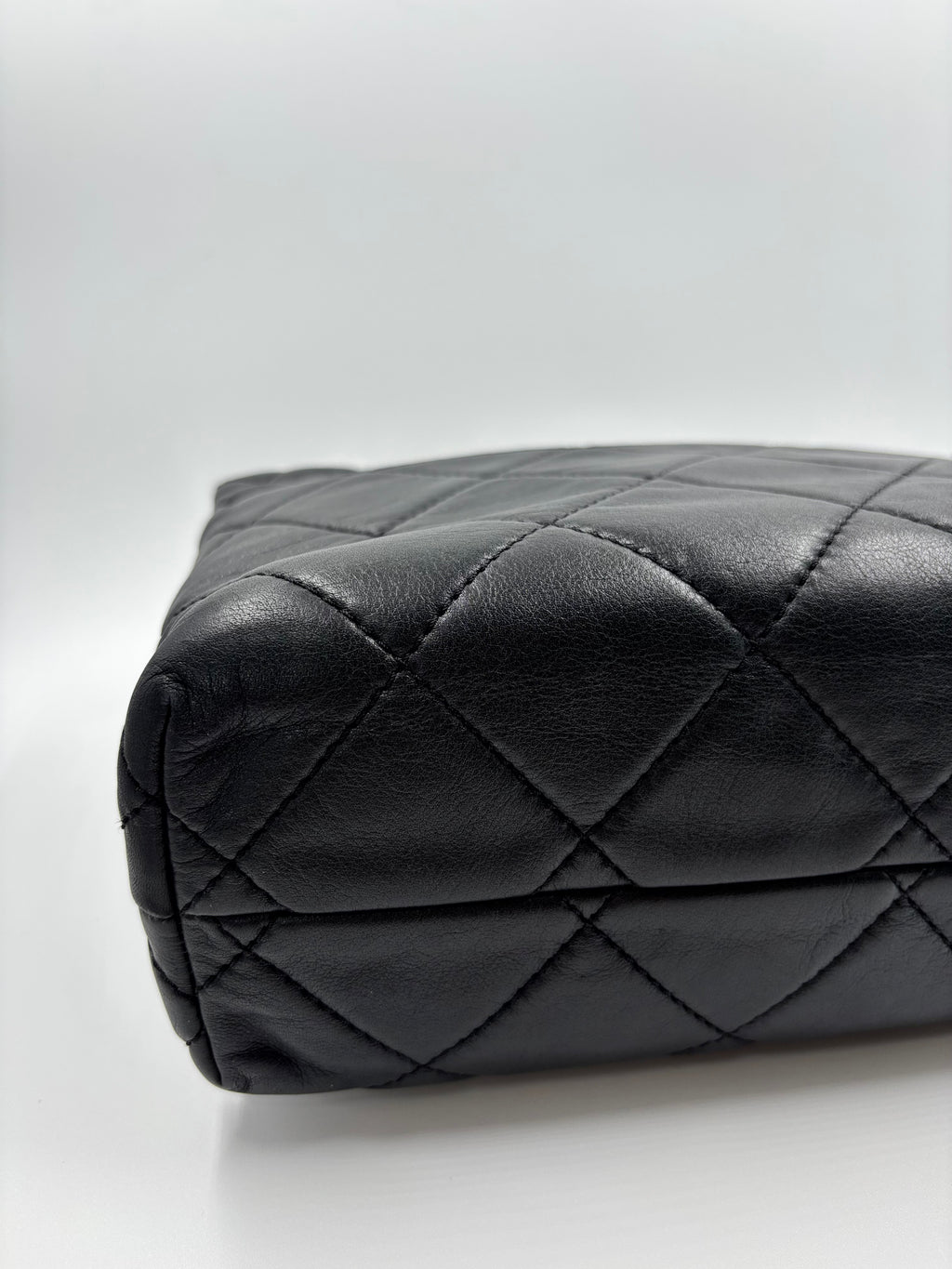 Chanel Black Quilted Calfskin Leather Business Flap Bag
