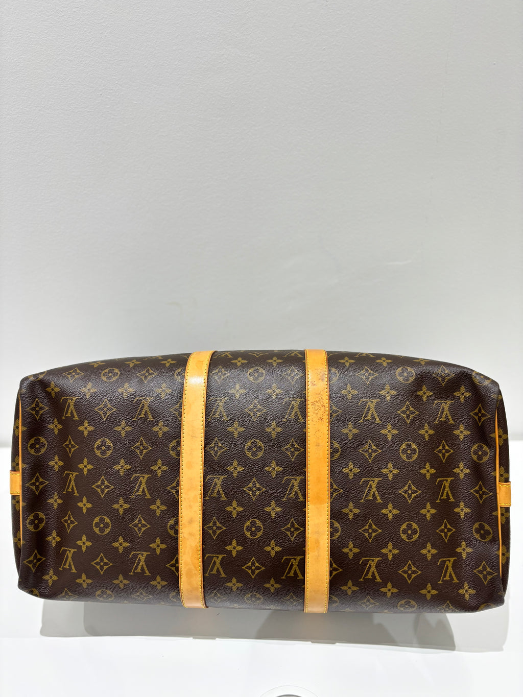 LV Monogram Canvas Keepall 50 W/ Shoulder Strap Bag