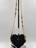 Christian Dior Caro  Heart Pouch with Chain