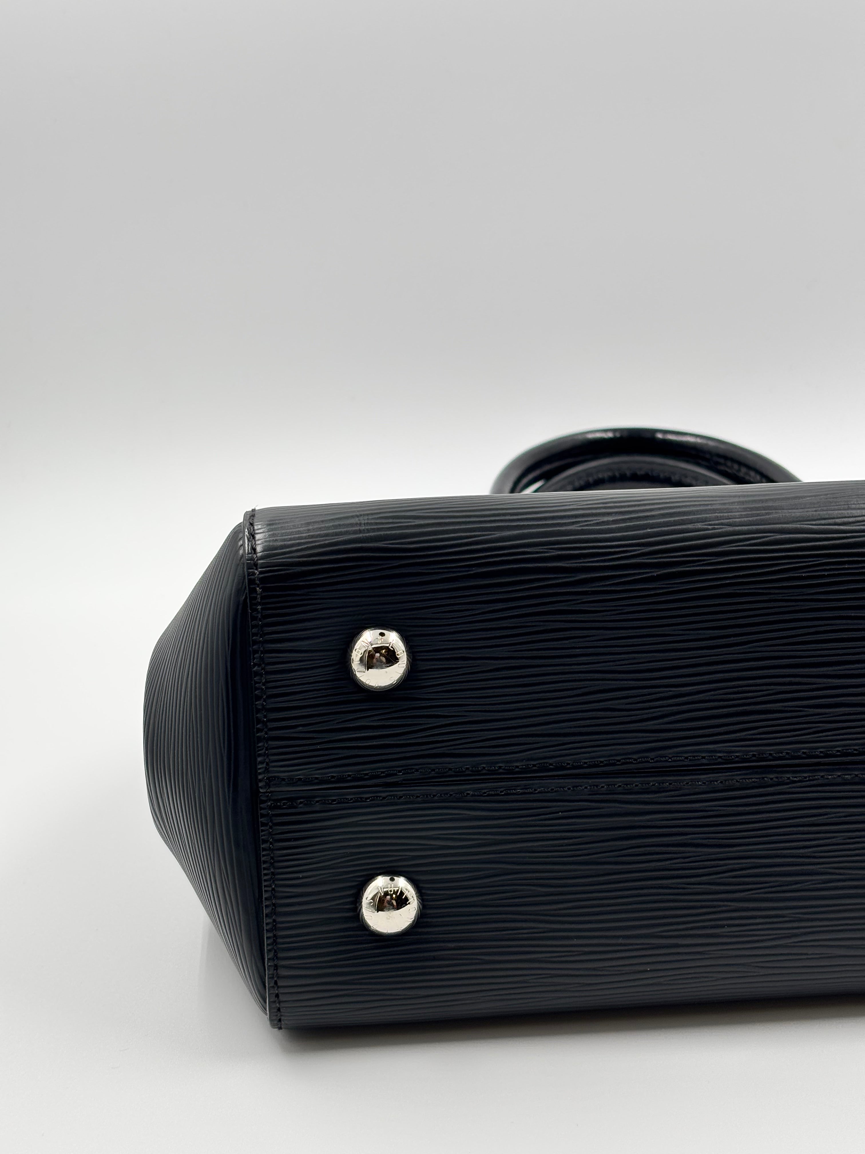 LV Black Epi Leather Marly MM Bag
