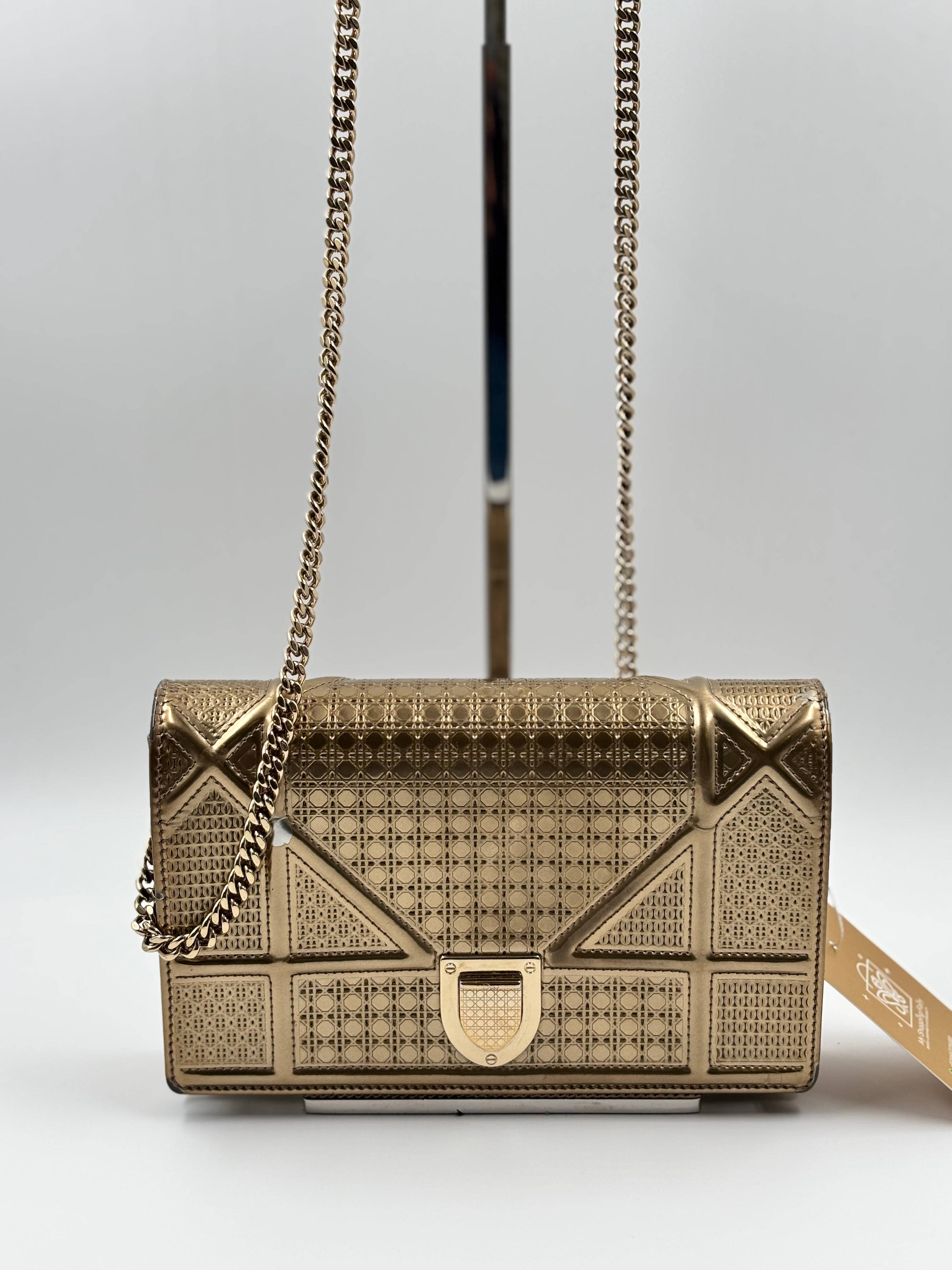 Christian Dior Diorama Wallet On Chain Clutch Bag