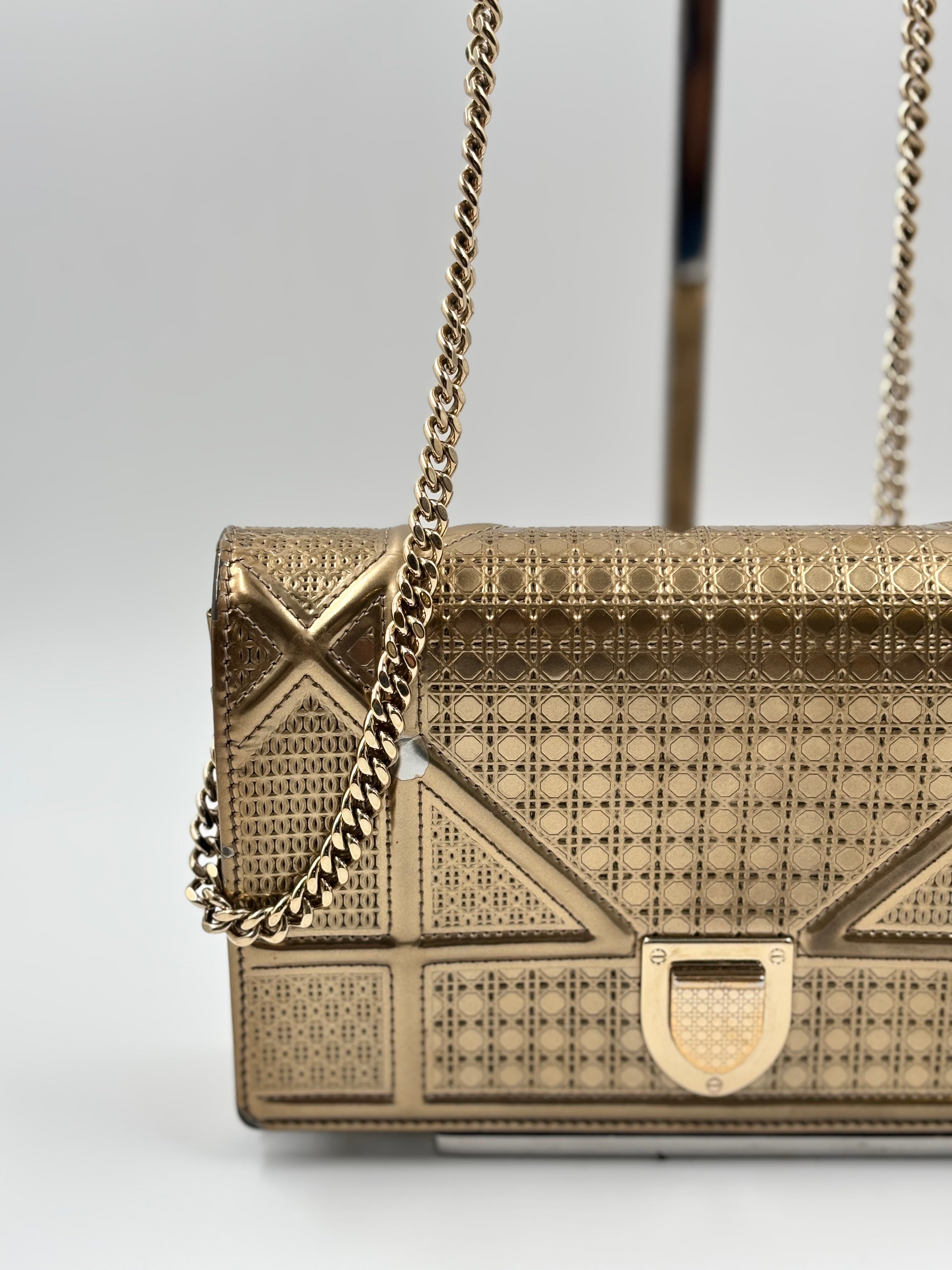 Christian Dior Diorama Wallet On Chain Clutch Bag