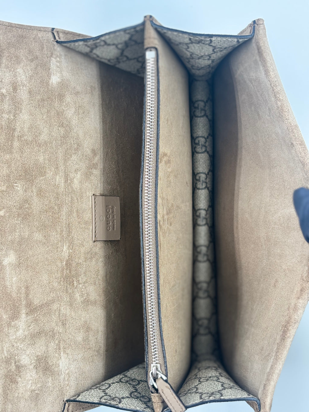 Gucci Beige GG Supreme Coated Canvas Dionysus Medium Shoulder Bag
