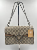 Gucci Beige GG Supreme Coated Canvas Dionysus Medium Shoulder Bag