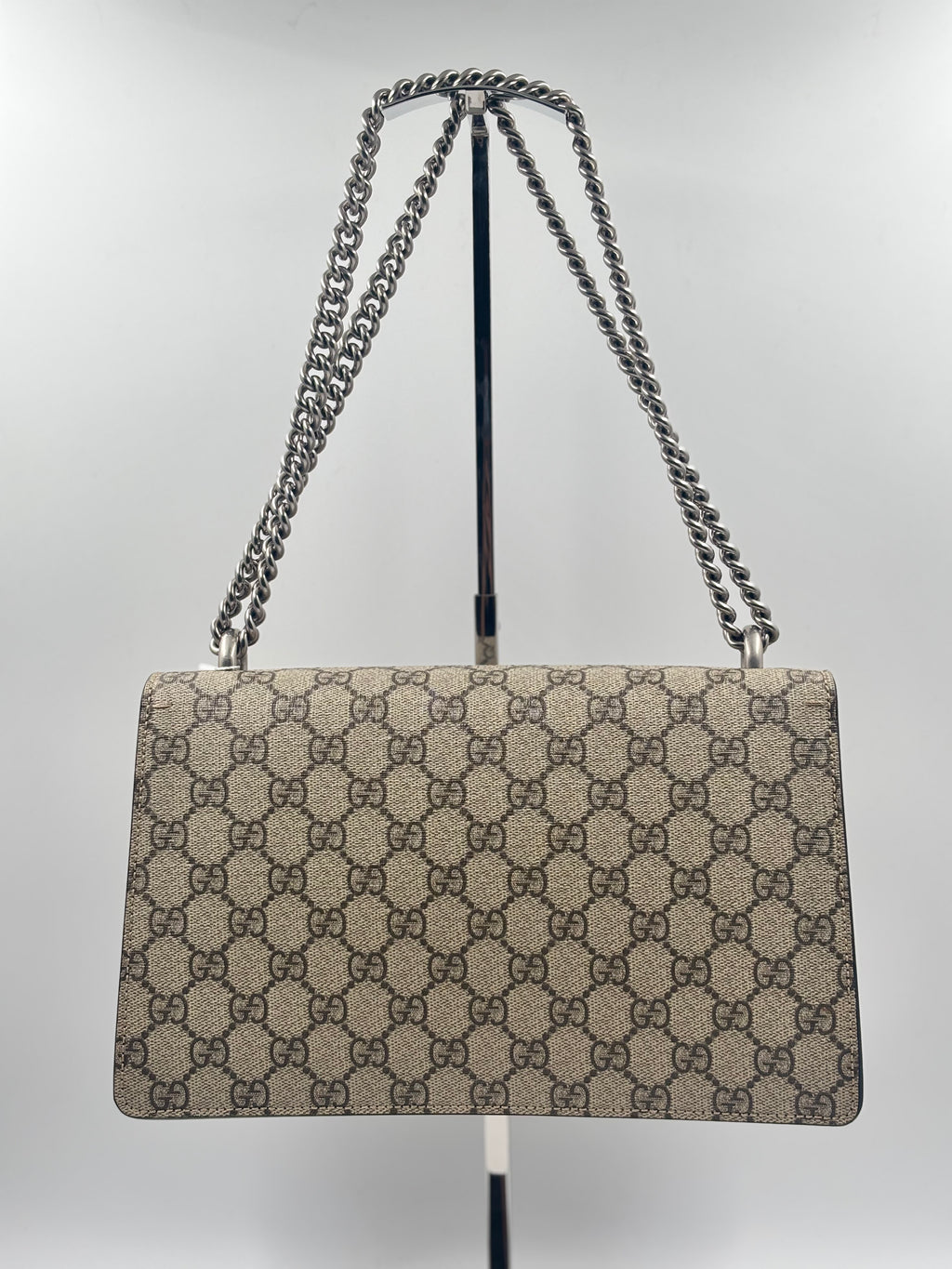 Gucci Beige GG Supreme Coated Canvas Dionysus Medium Shoulder Bag