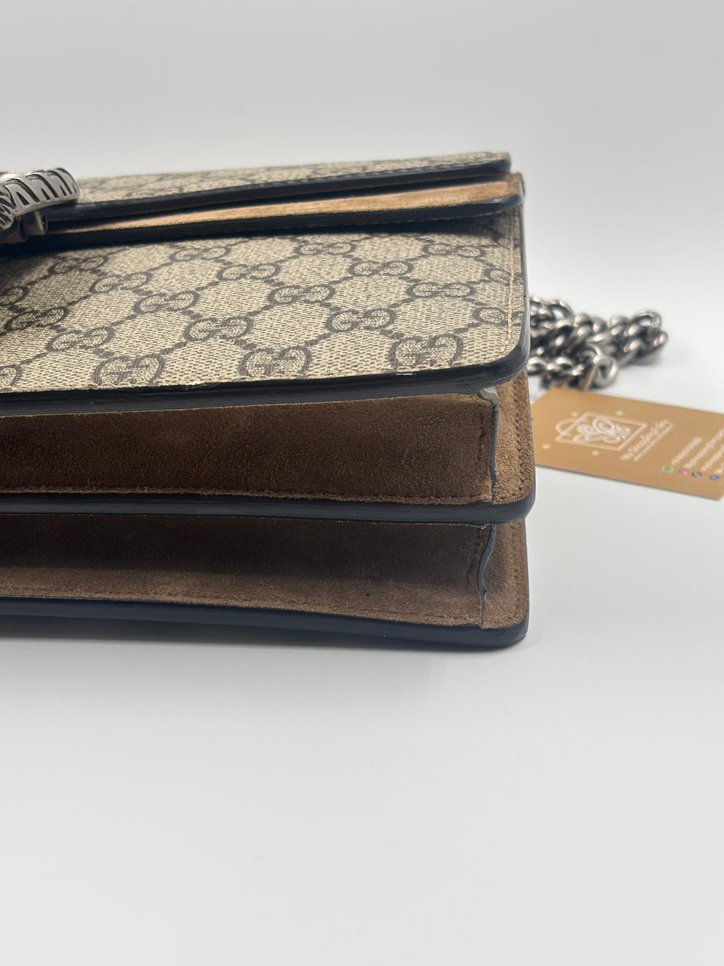 Gucci Beige GG Supreme Coated Canvas Dionysus Medium Shoulder Bag