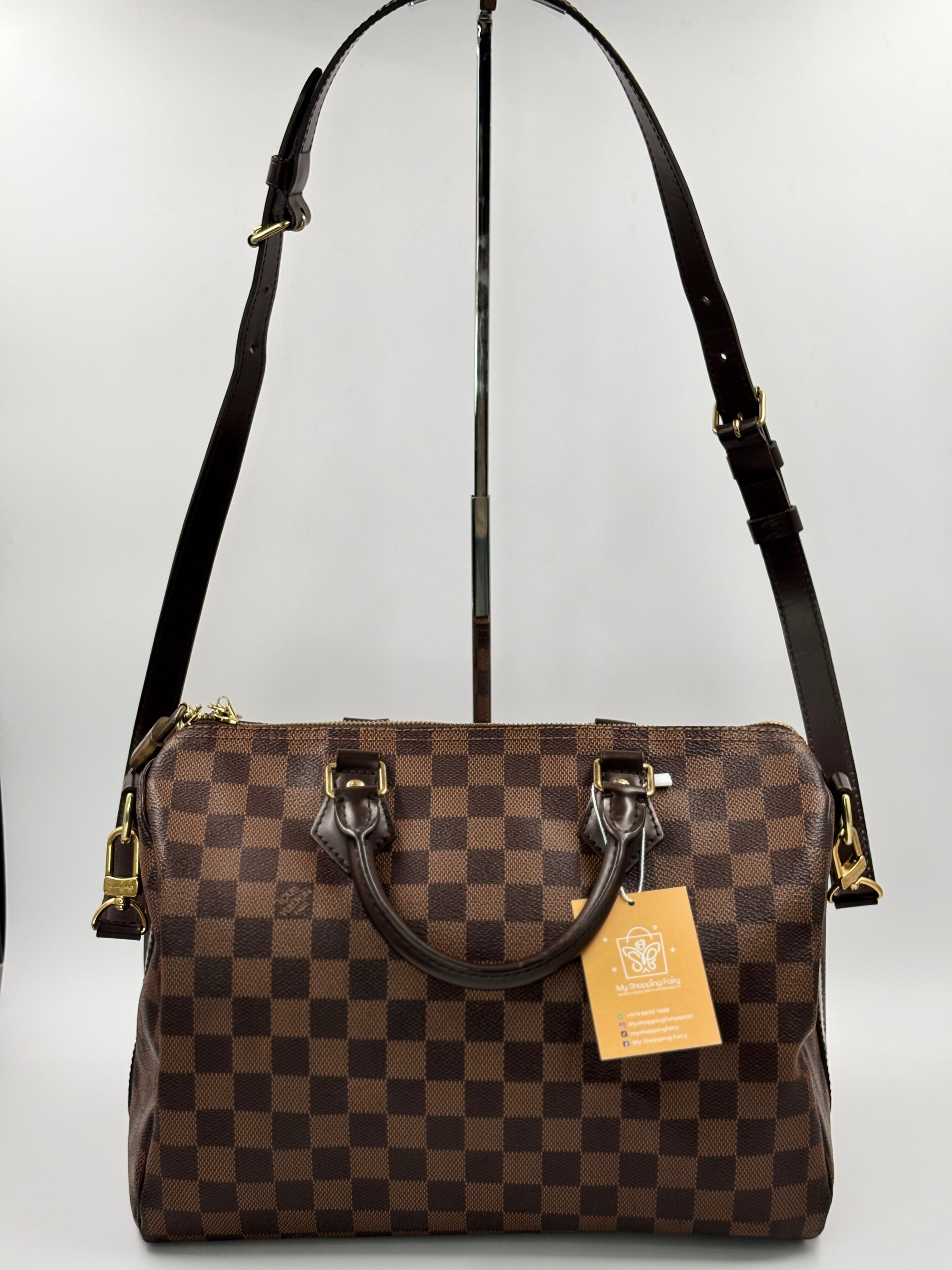 Lv Damier Canvas Speedy Bandouliere  30