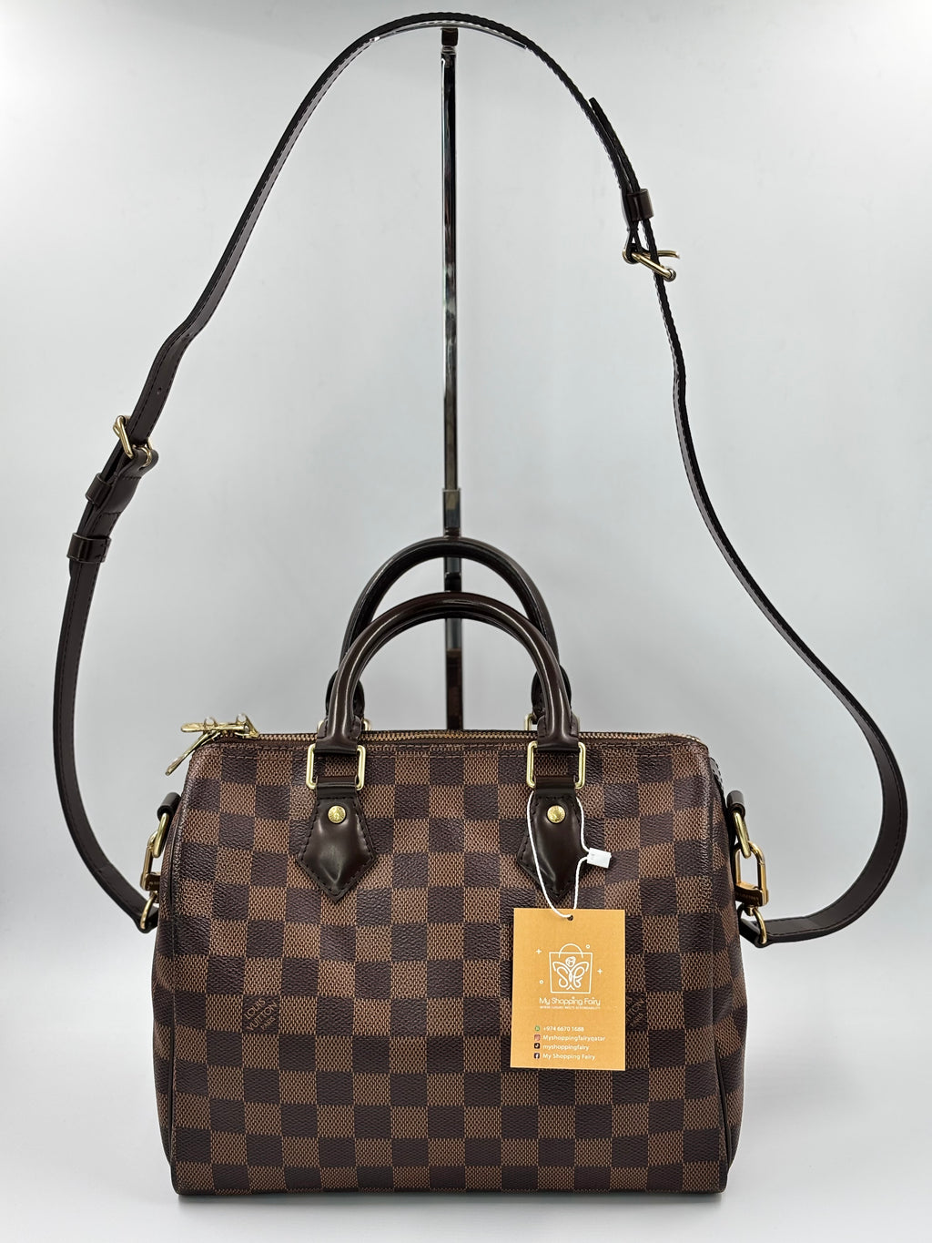 LV Damier Canvas Speedy Bandouliere  25