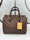 LV Damier Canvas Speedy Bandouliere  25