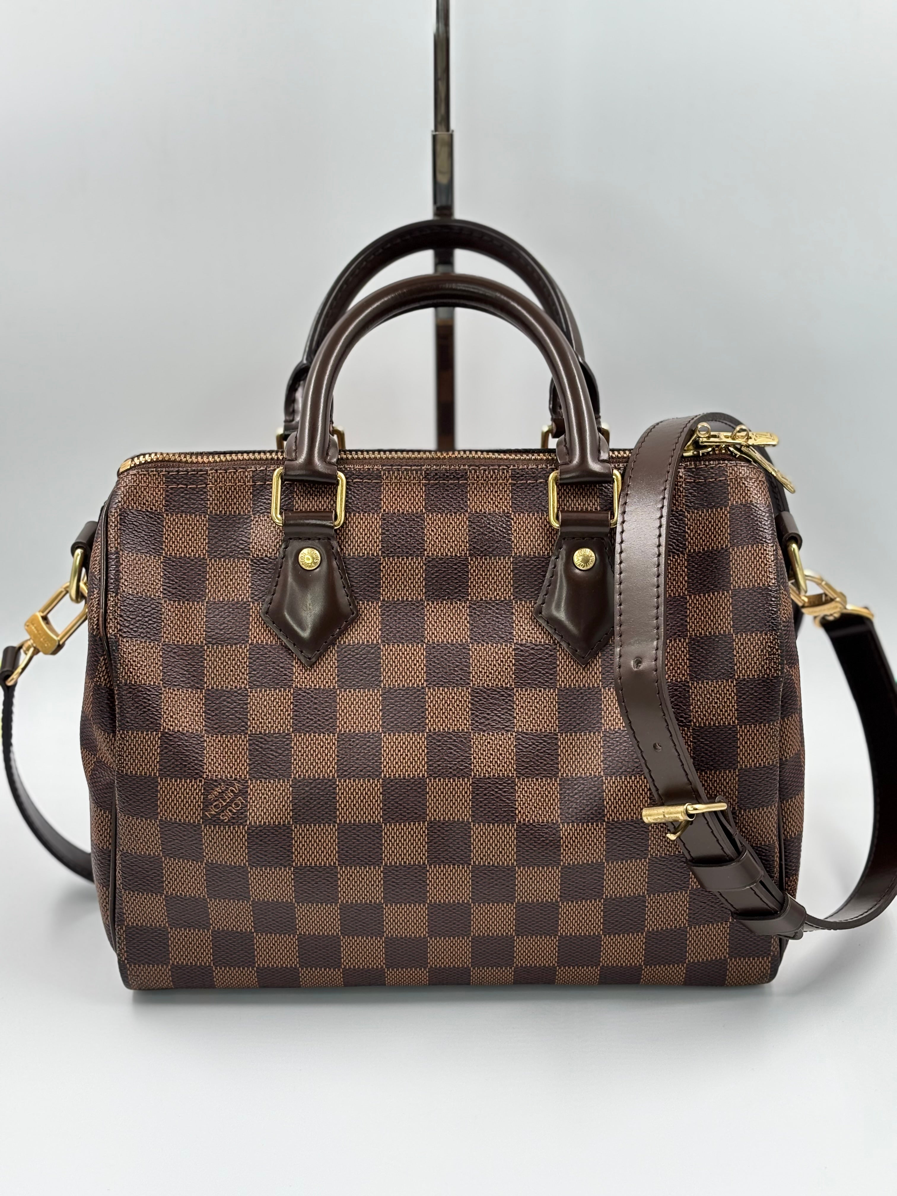 LV Damier Canvas Speedy Bandouliere  25