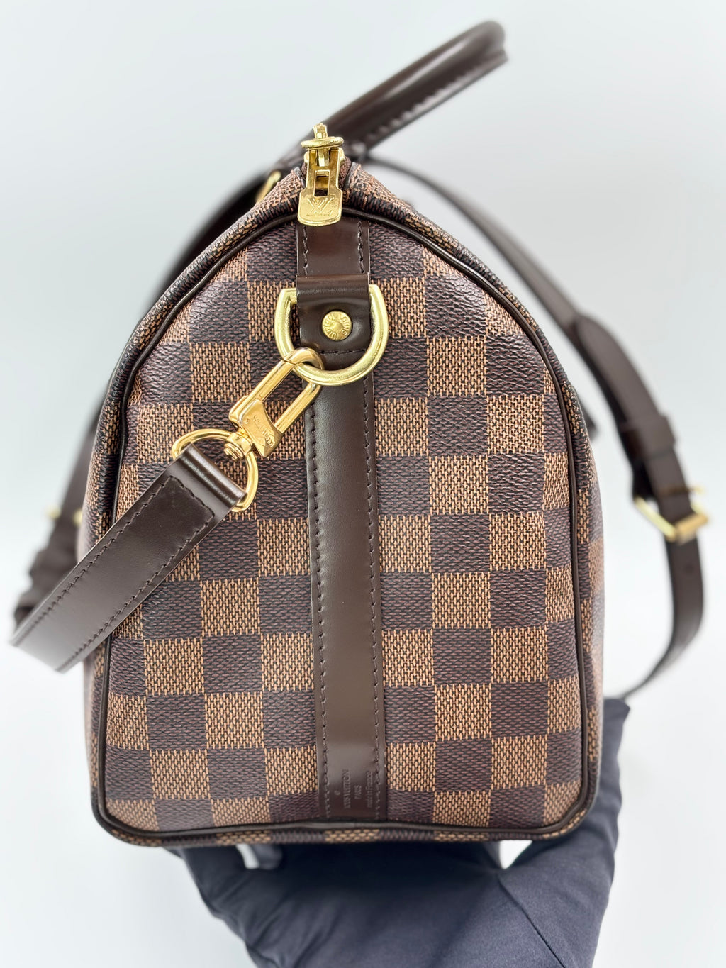 LV Damier Canvas Speedy Bandouliere  25
