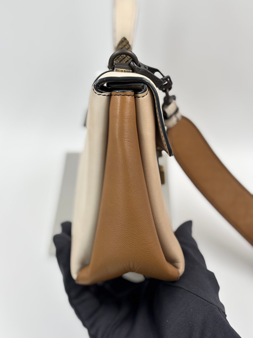 Bottega Veneta Tri Color Mini Piazza