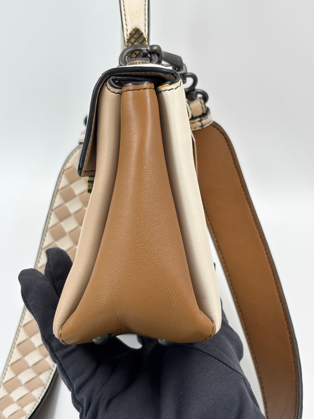 Bottega Veneta Tri Color Mini Piazza