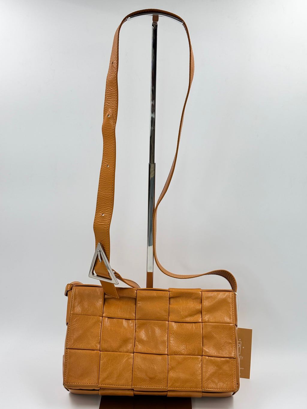 Bottega Veneta Mustard Cassette Crossbody Bag