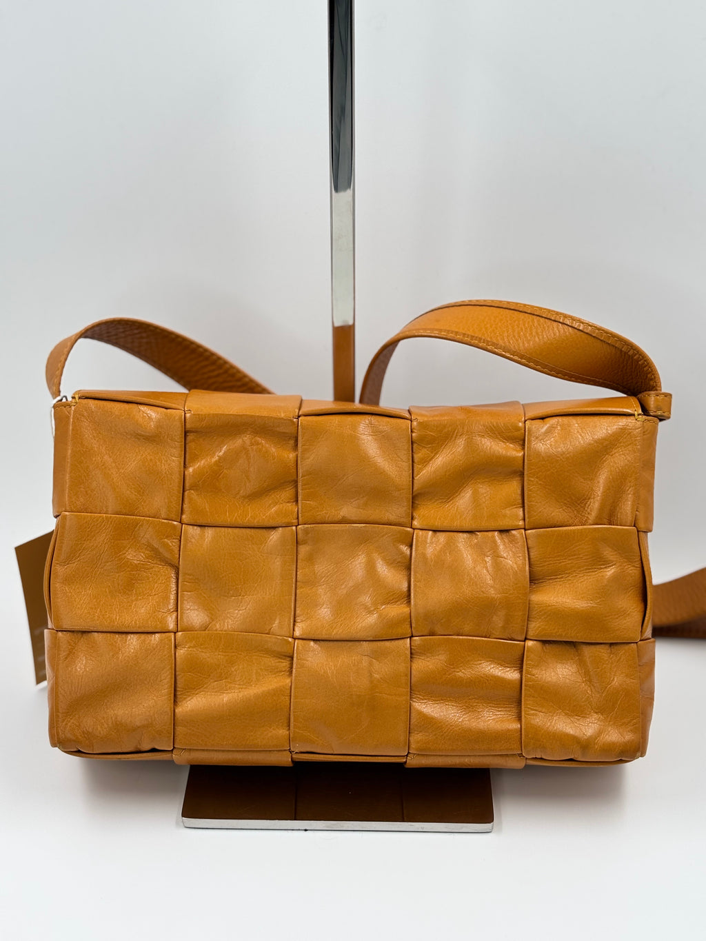 Bottega Veneta Mustard Cassette Crossbody Bag