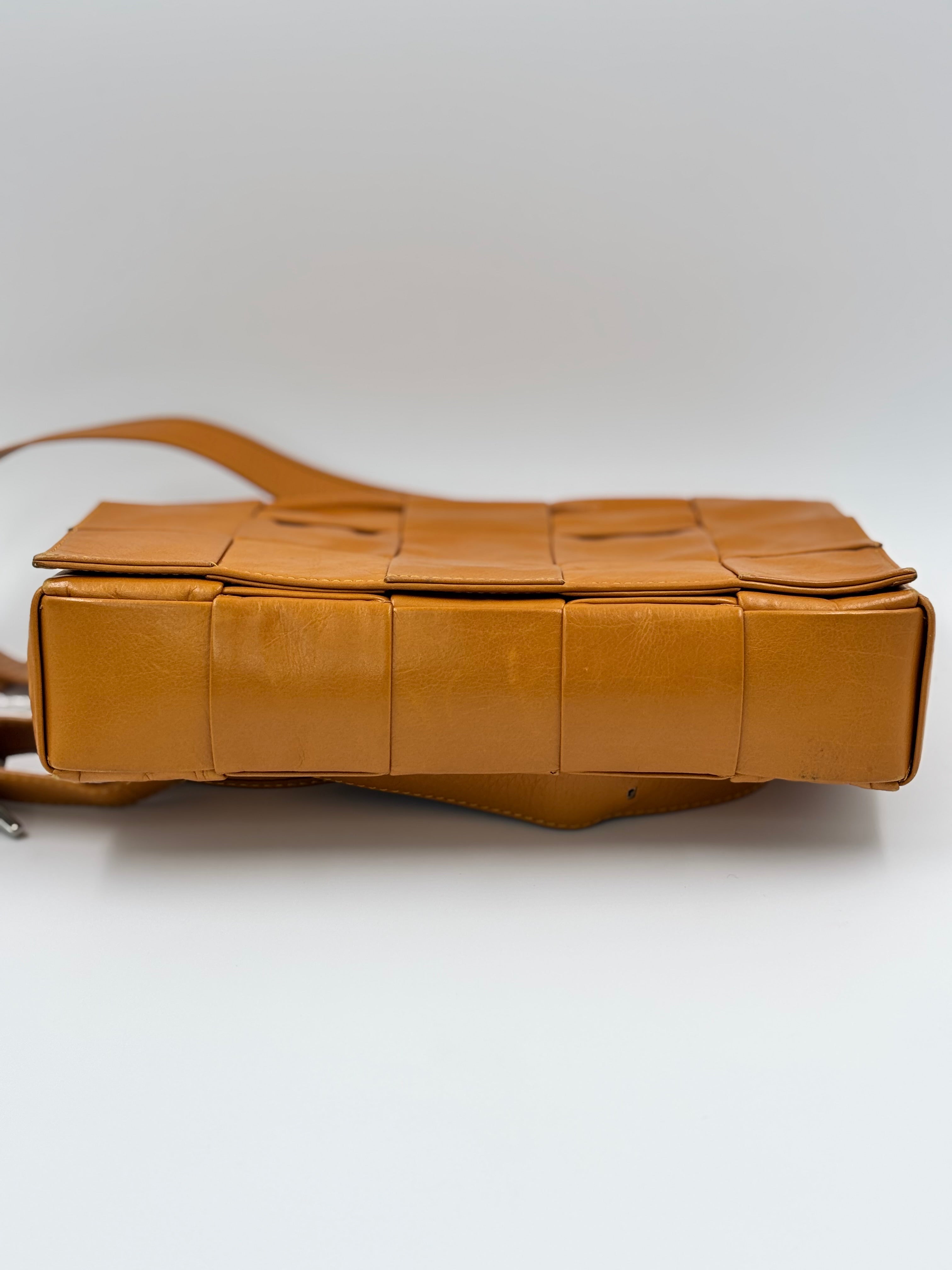 Bottega Veneta Mustard Cassette Crossbody Bag