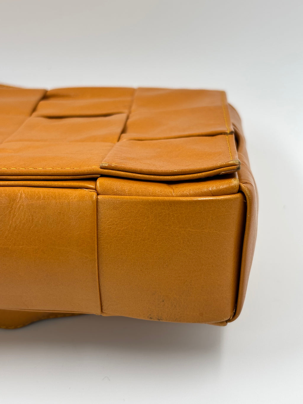 Bottega Veneta Mustard Cassette Crossbody Bag