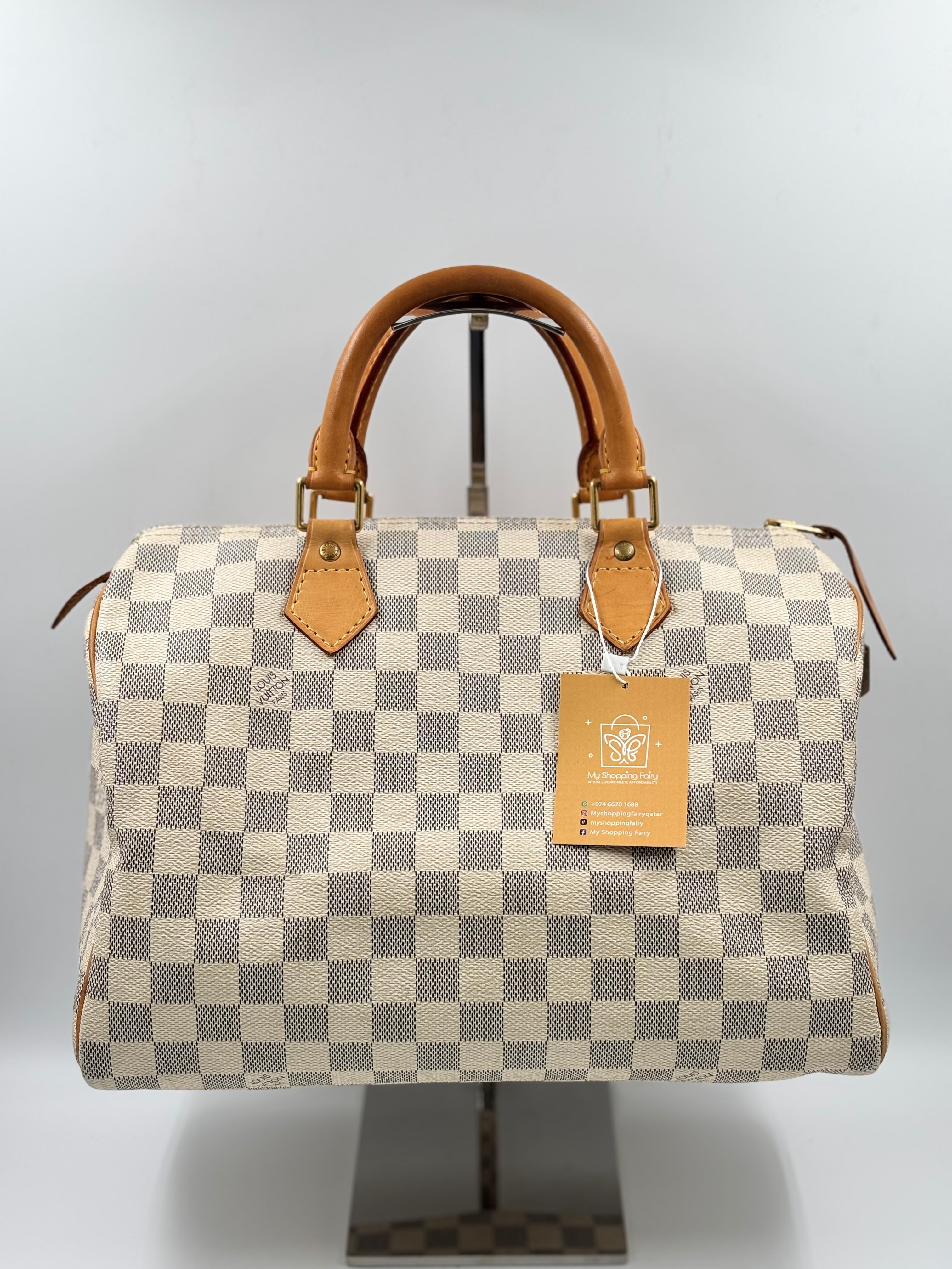 LV Damier Azur Canvas Speedy 30