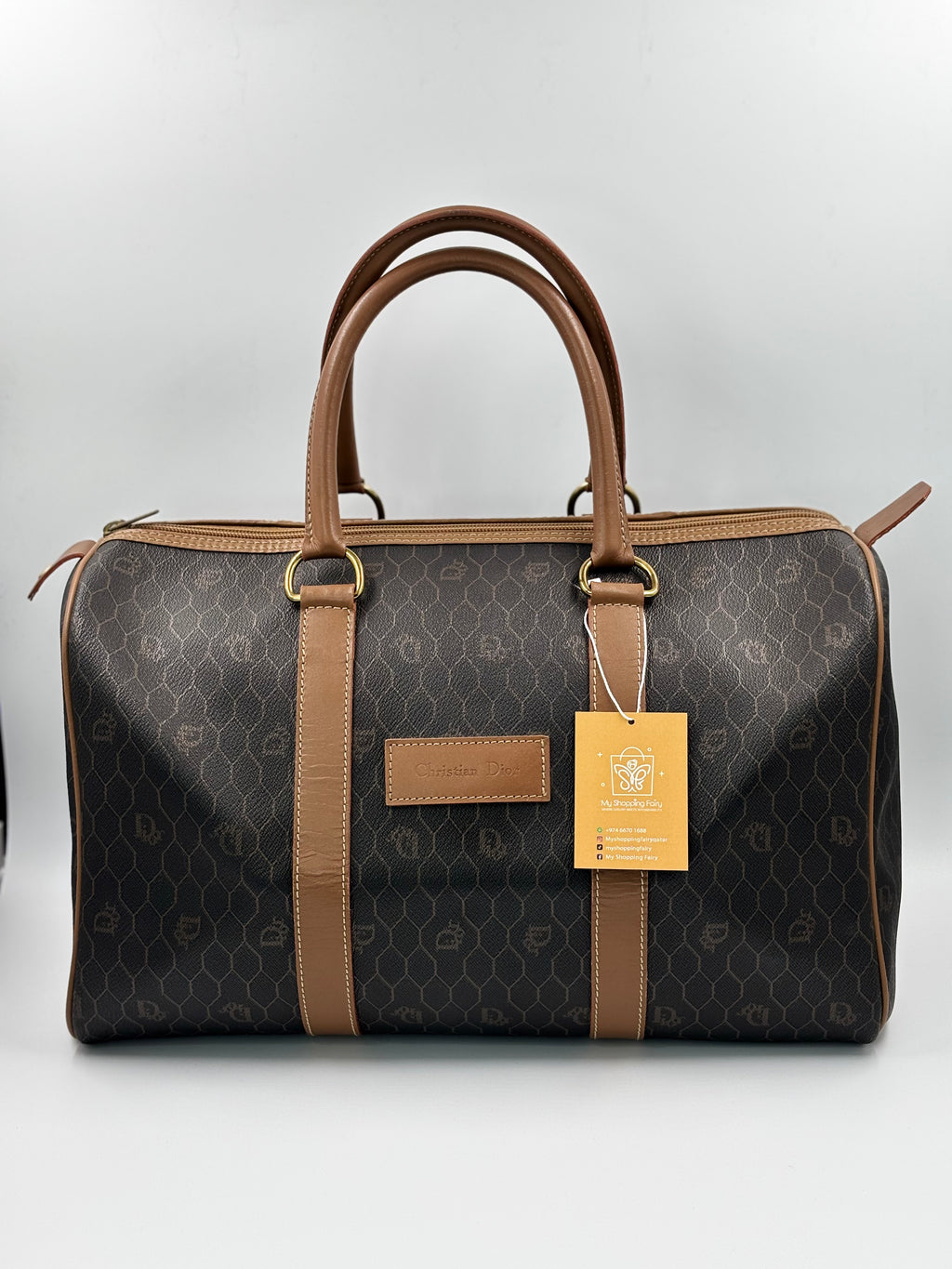 Christan Dior  Honeycomb Dior Boston Bag