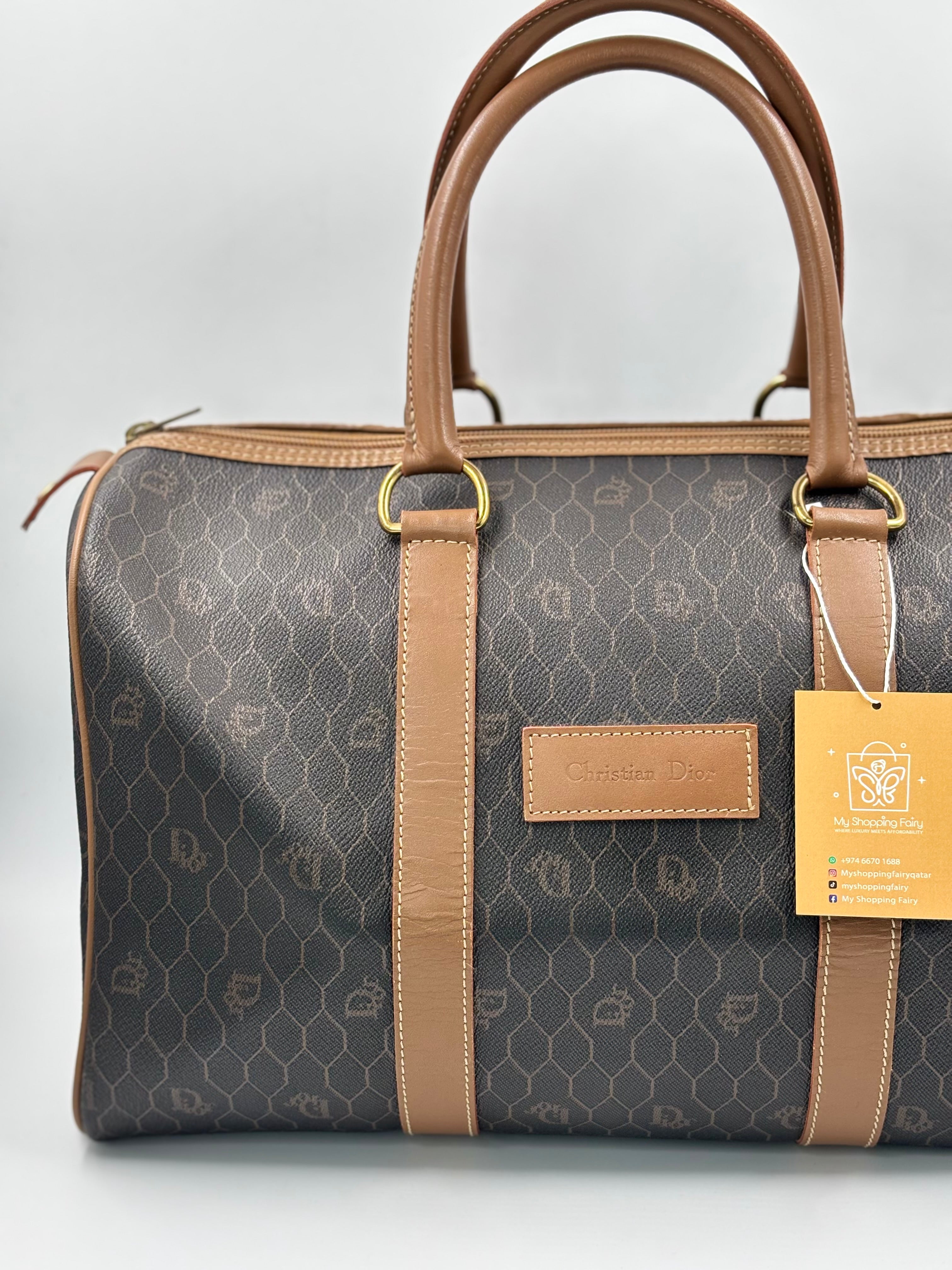 Christan Dior  Honeycomb Dior Boston Bag