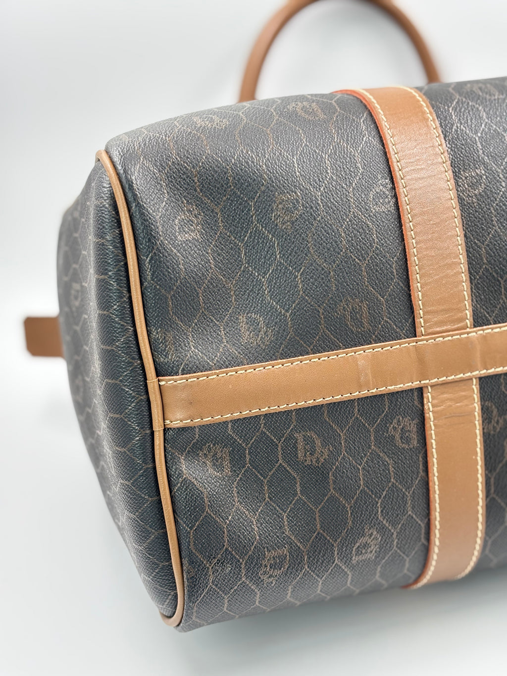 Christan Dior  Honeycomb Dior Boston Bag