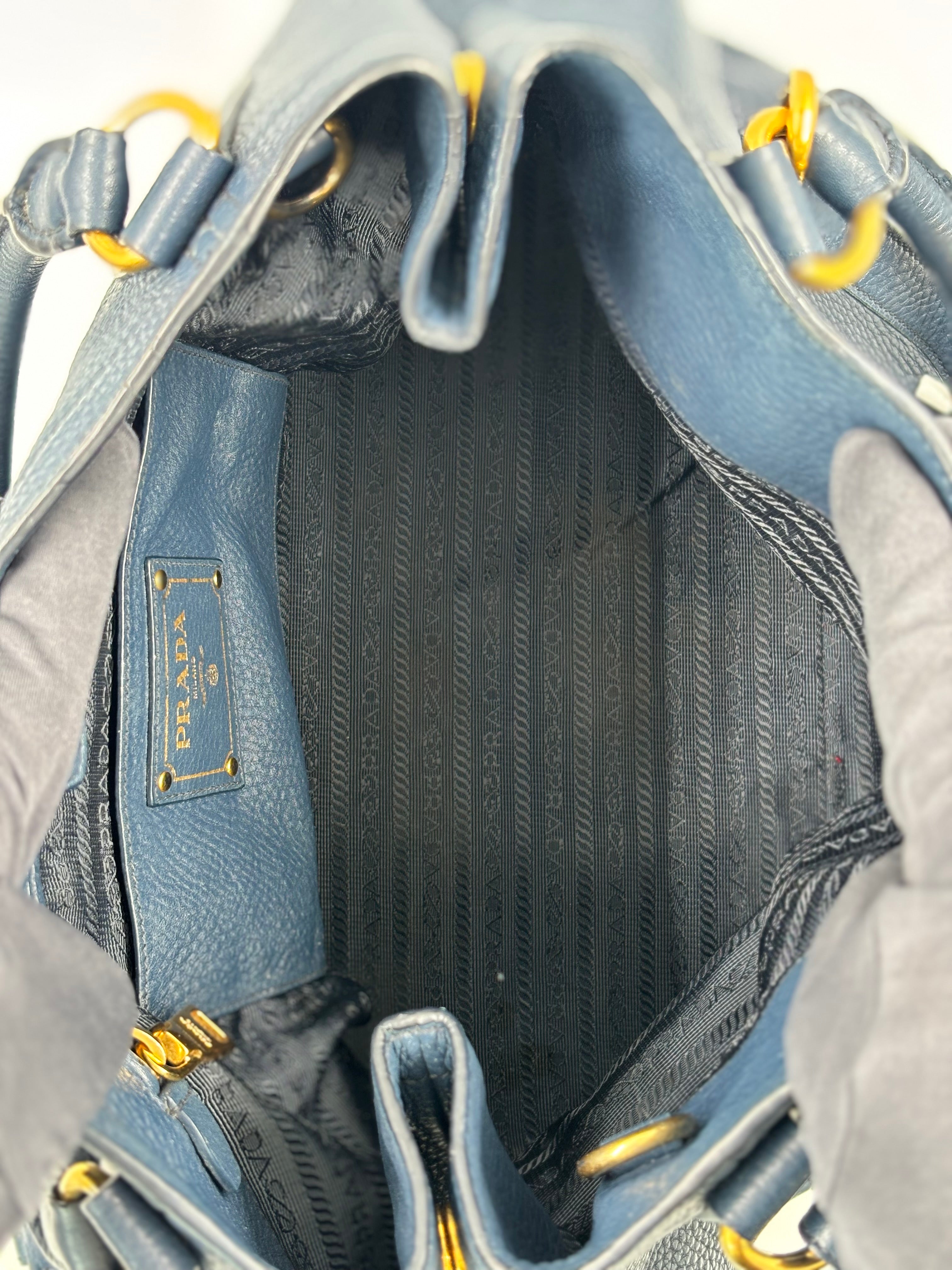 Prada Vitello Daino Leather Tote Bag
