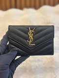Saint Laurent Cassandre Matelasse Small Envelope Wallet