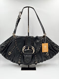 Christian Dior Buckled Eyelet Shoulder Bag