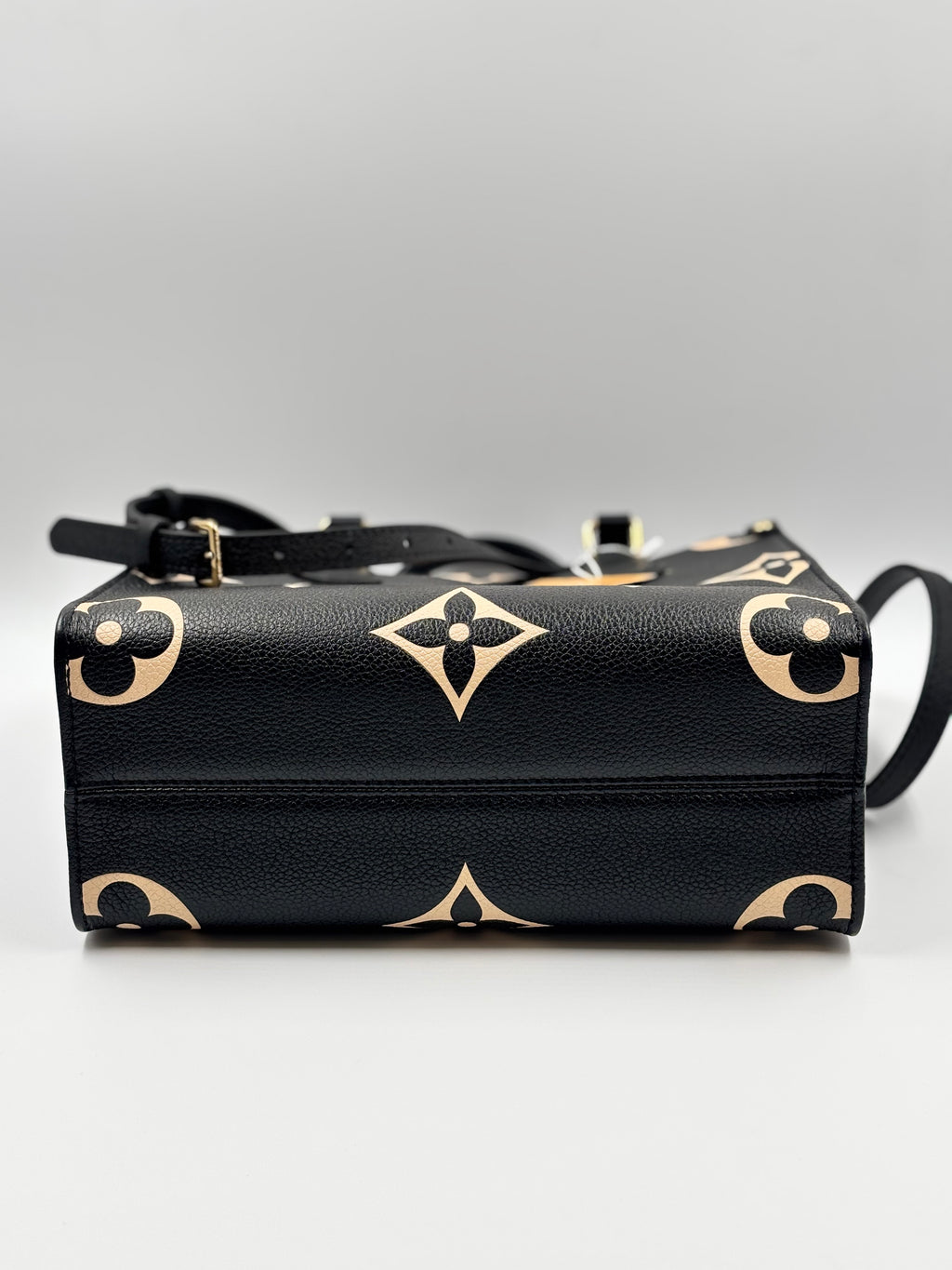 LV Bicolor Black/ Cream Monogram Giant Empreinte Leather OTG PM Tote Bag
